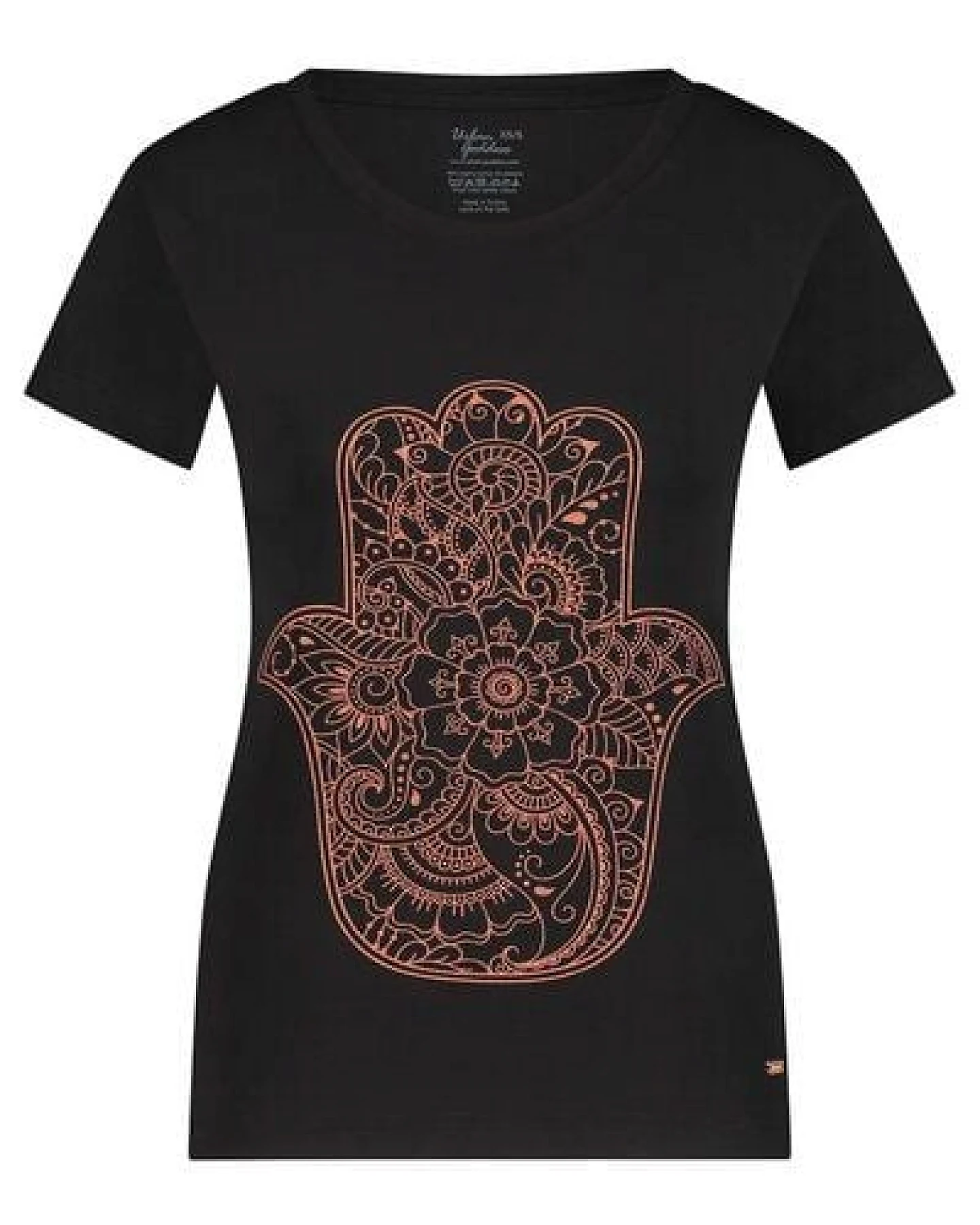 Urban Goddess Hamsa Core Yoga Tee aus Bio-Baumwolle – Ansicht 4