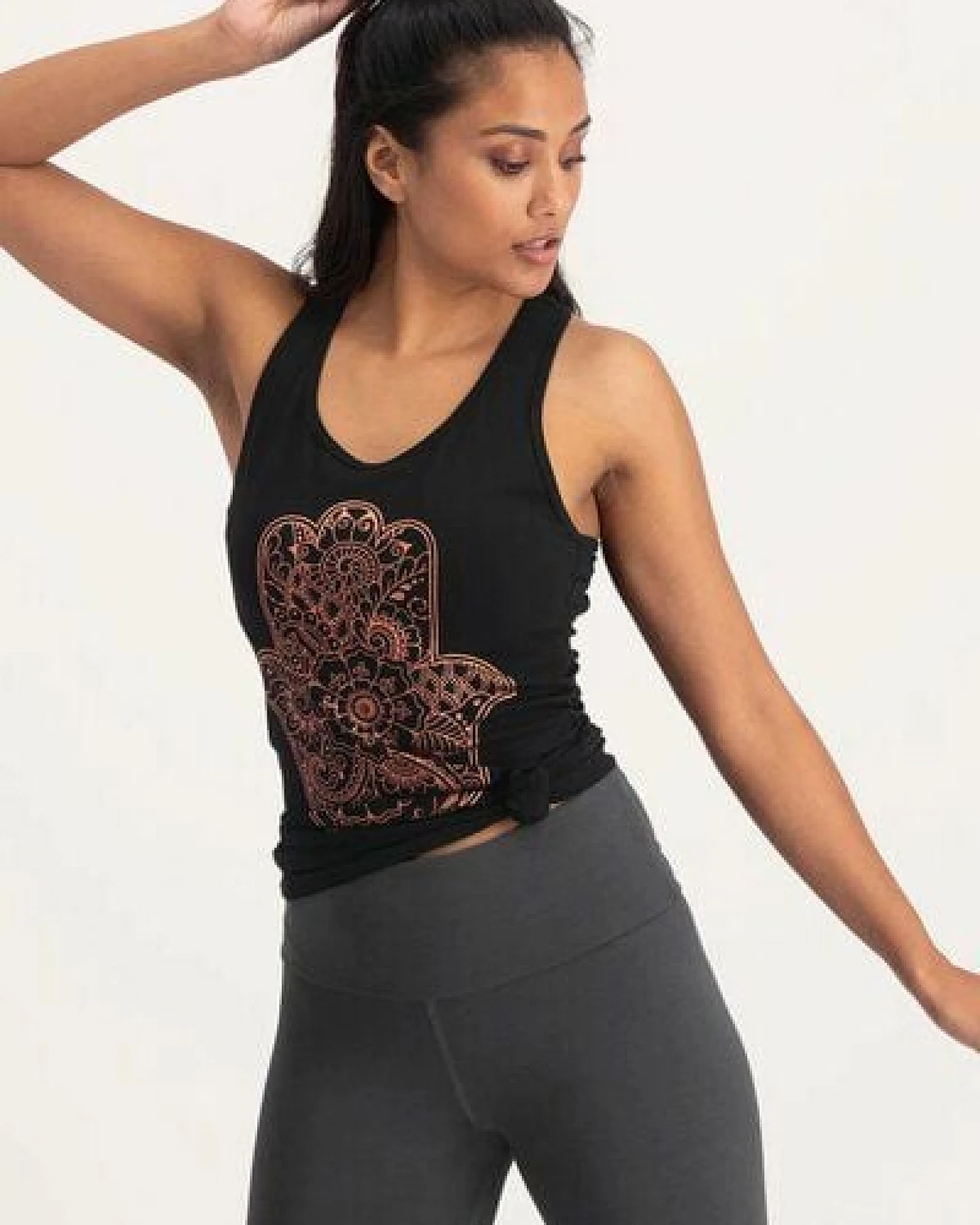 Urban Goddess Hamsa Core Yoga Tank Top – Ansicht 2