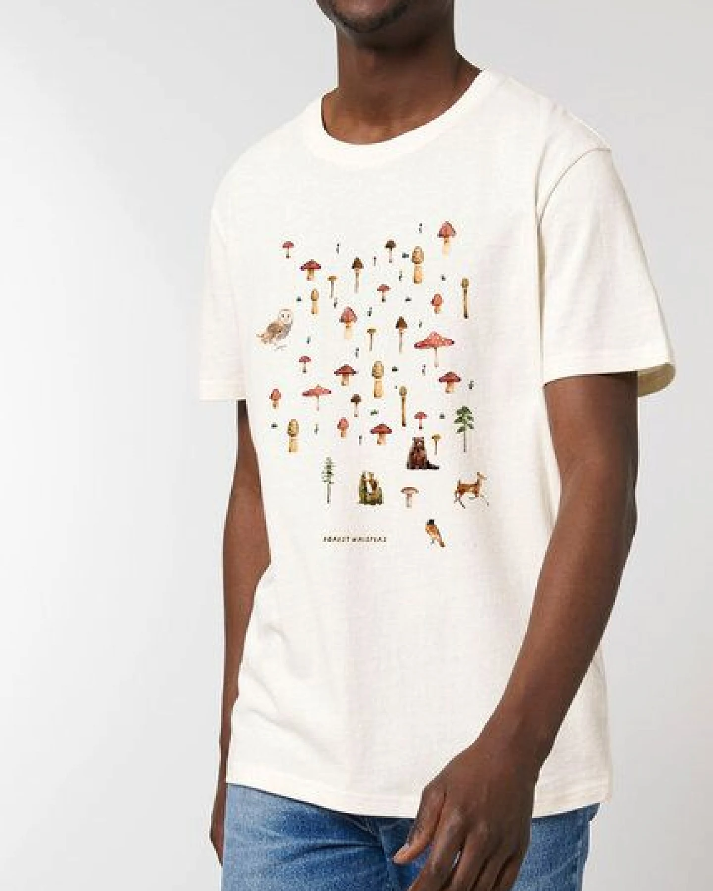 Kultgut NEW Upcycling Generation- Artdesign - Bioshirt / Forest Whispers – Ansicht 3