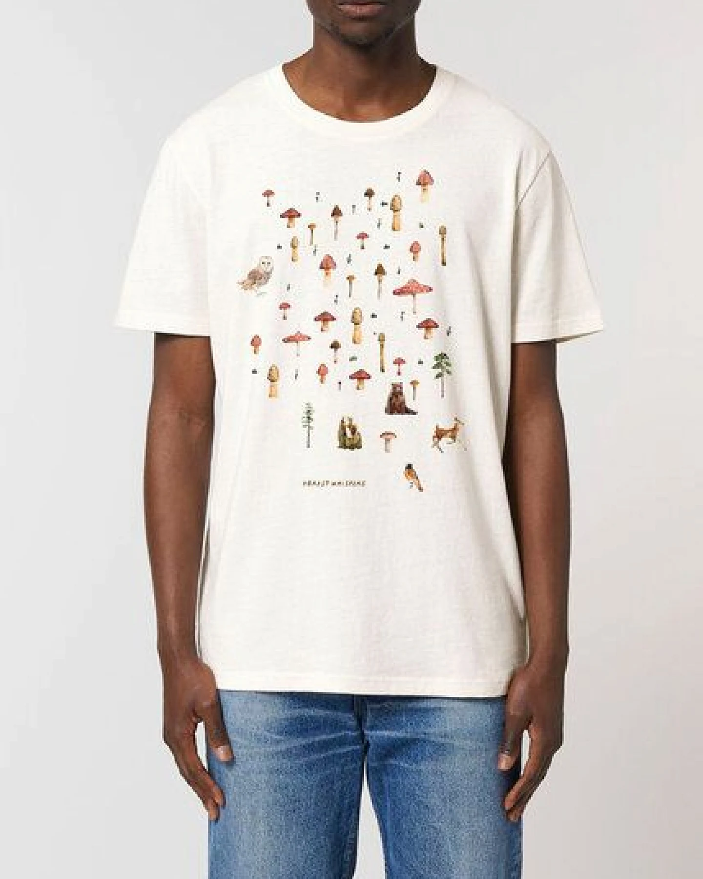 Kultgut NEW Upcycling Generation- Artdesign - Bioshirt / Forest Whispers – Ansicht 2