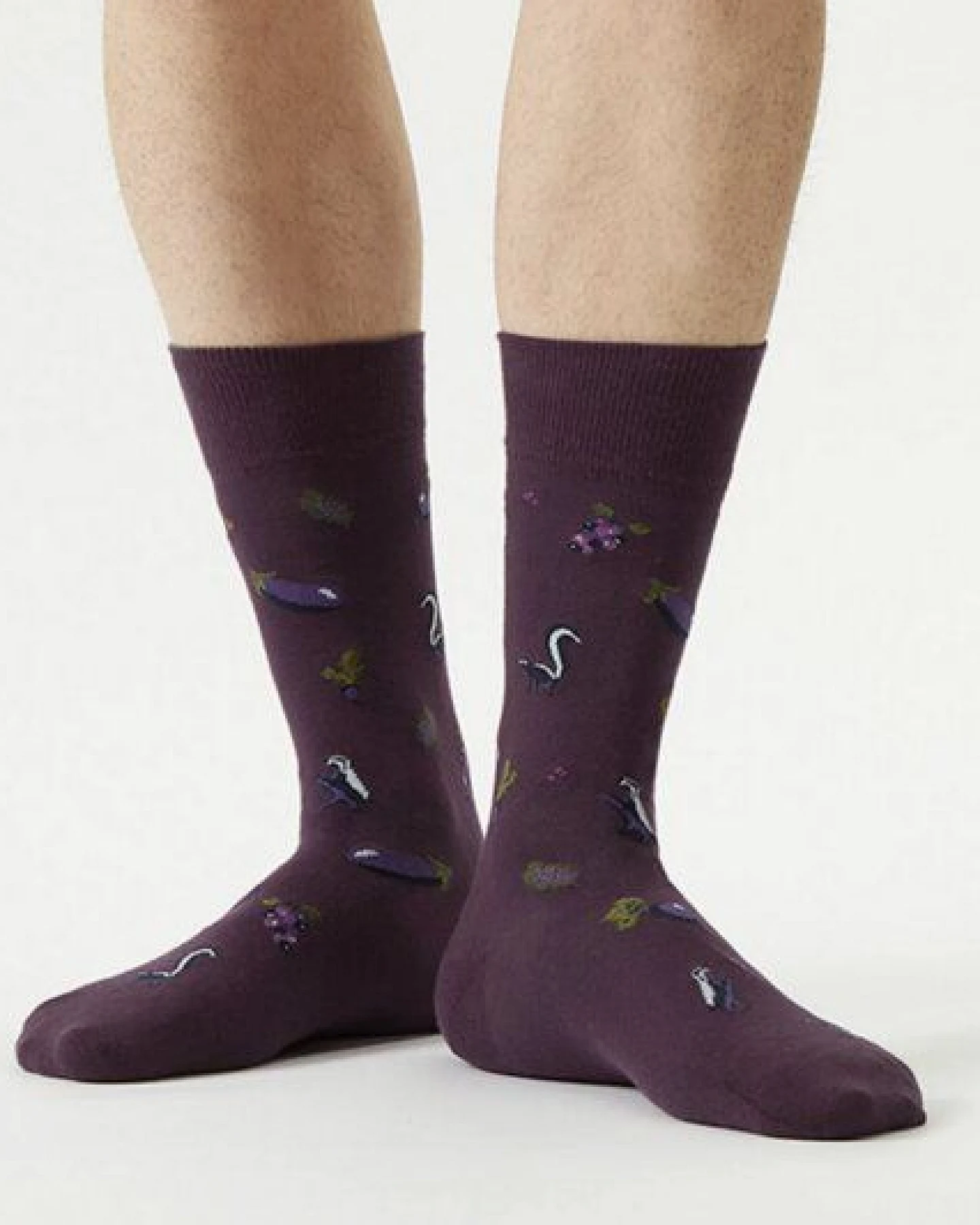 von Jungfeld Gemusterte Socken mit Herbst Icons – Ansicht 2