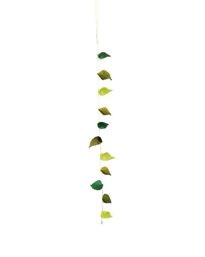 Sundara Deko-Girlande "LEAVES" aus handgeschöpftem Recycling Baumwollpapier