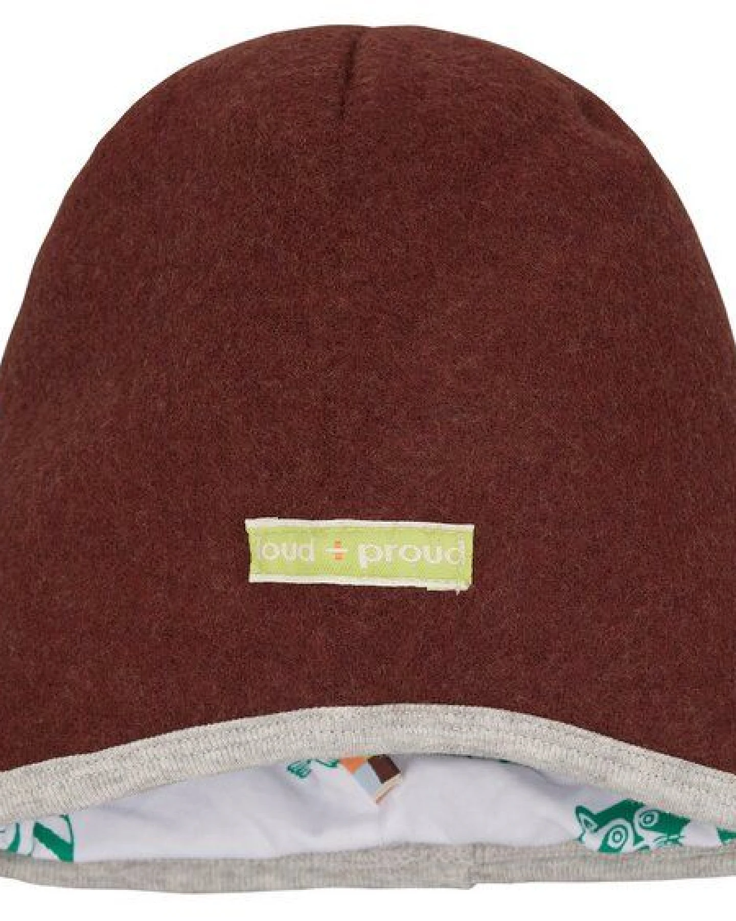 loud + proud Babys & Kinder Mütze Wollfleece, GOTS-zertifiziert – Ansicht 3