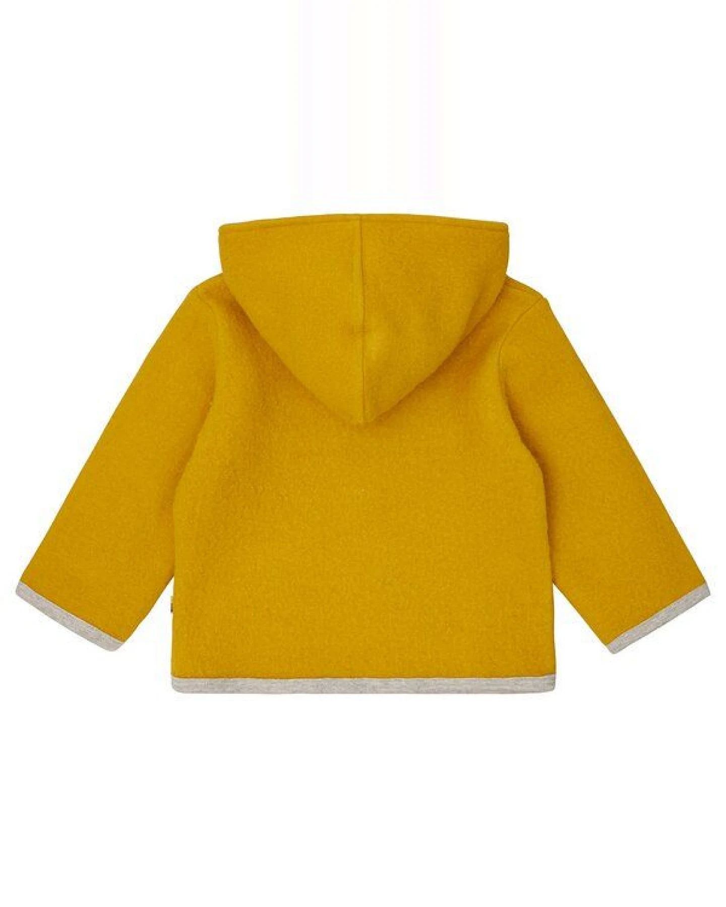 loud + proud Babys & Kinder Wollfleece-Jacke mit Kapuze, GOTS-zertifiziert – Ansicht 2
