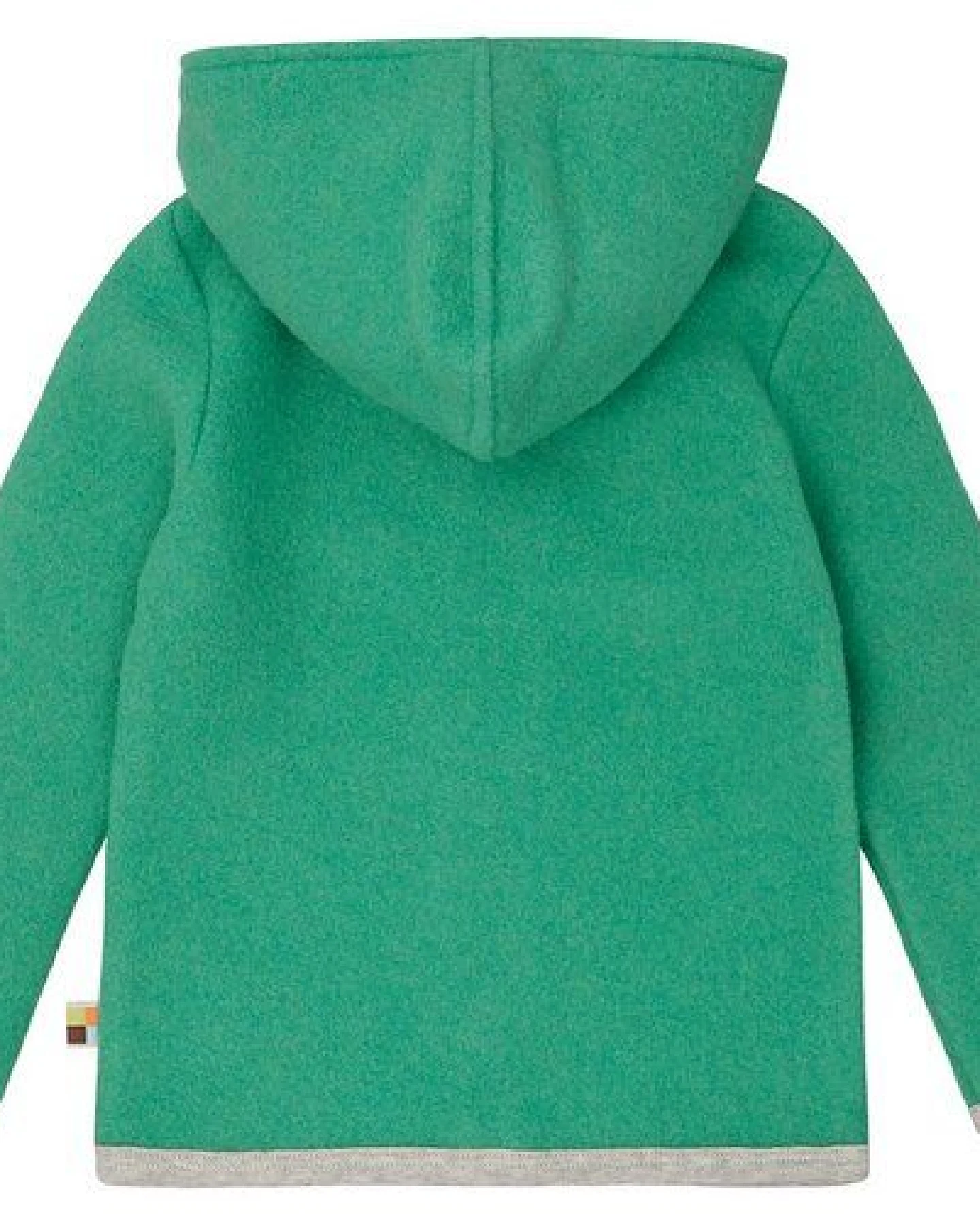 loud + proud Babys & Kinder Wollfleece-Jacke mit Kapuze, GOTS-zertifiziert – Ansicht 2