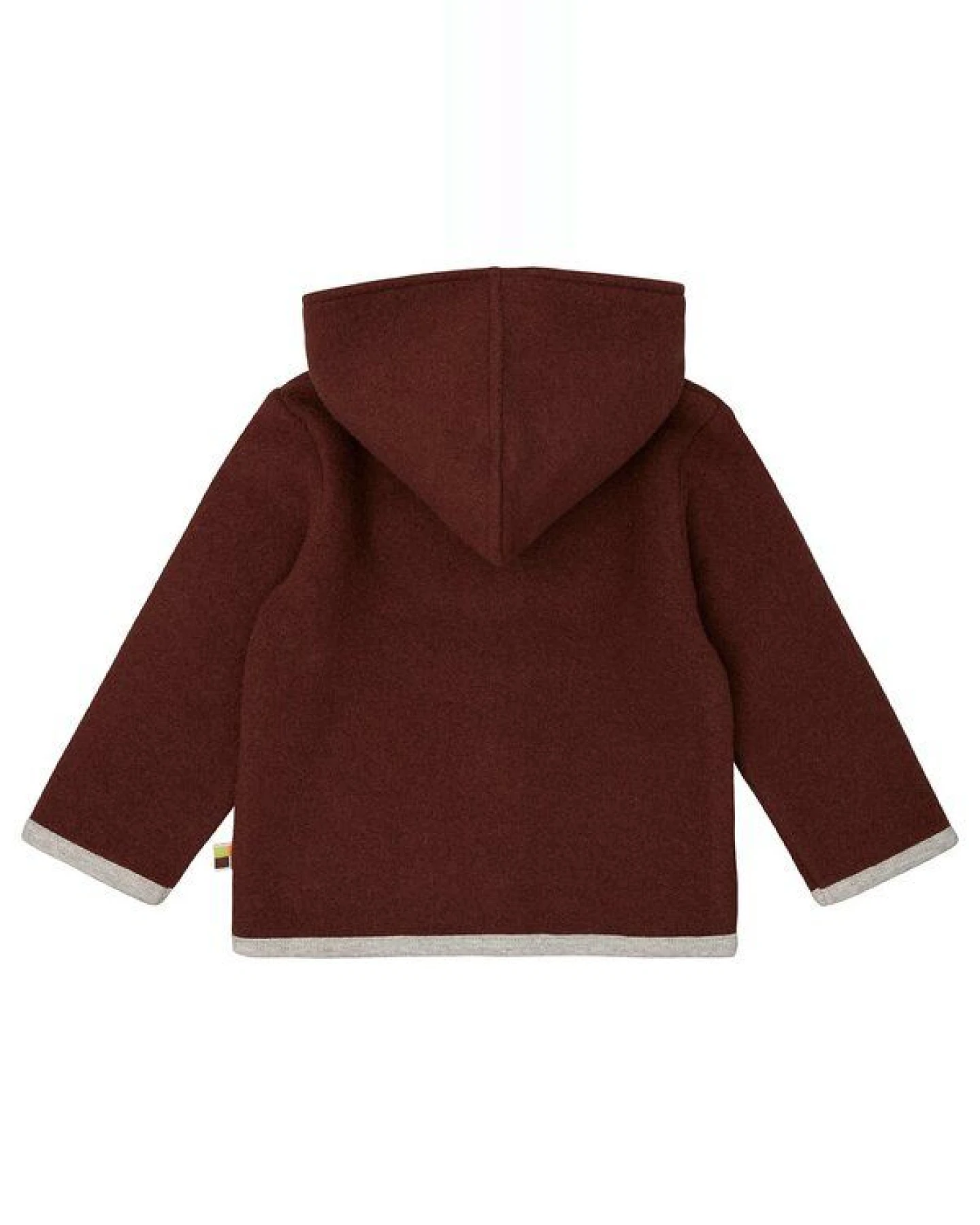 loud + proud Babys & Kinder Wollfleece-Jacke mit Kapuze, GOTS-zertifiziert – Ansicht 2