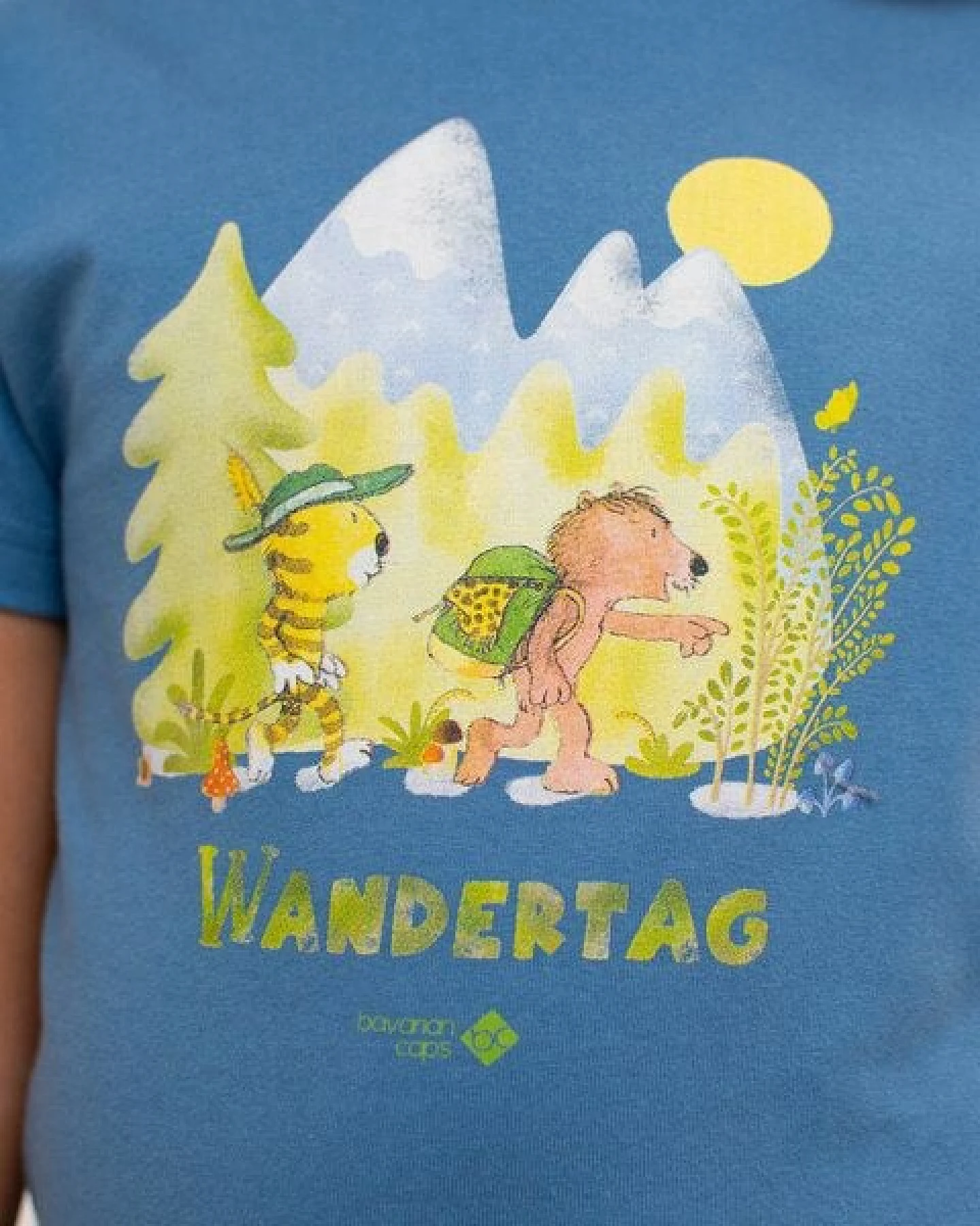 Bavarian Caps Kids T-Shirt Janosch Wandertag - Dunkelblau – Ansicht 2