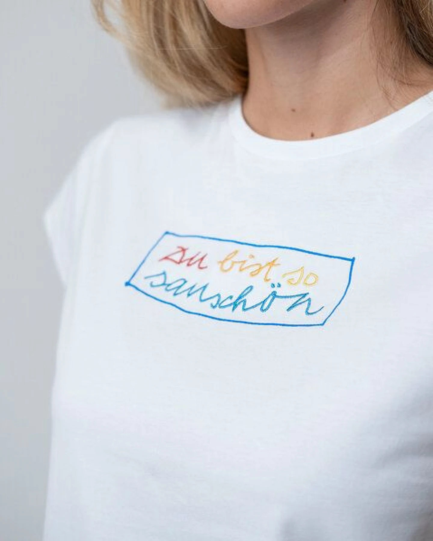 Bavarian Caps Damen T-Shirt Janosch Sauschön - Weiß – Ansicht 2