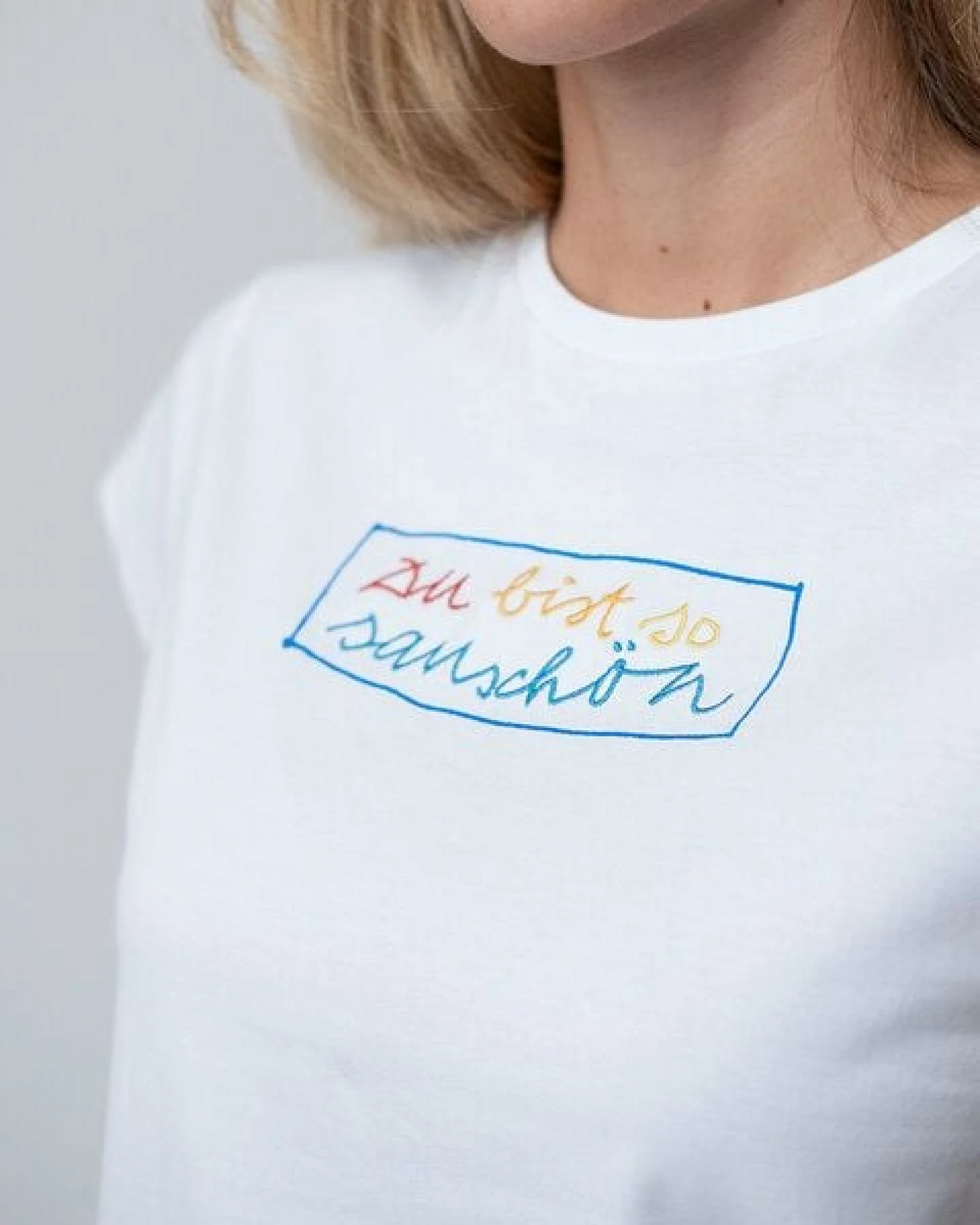 Bavarian Caps Damen T-Shirt Janosch Sauschön - Weiß – Ansicht 2