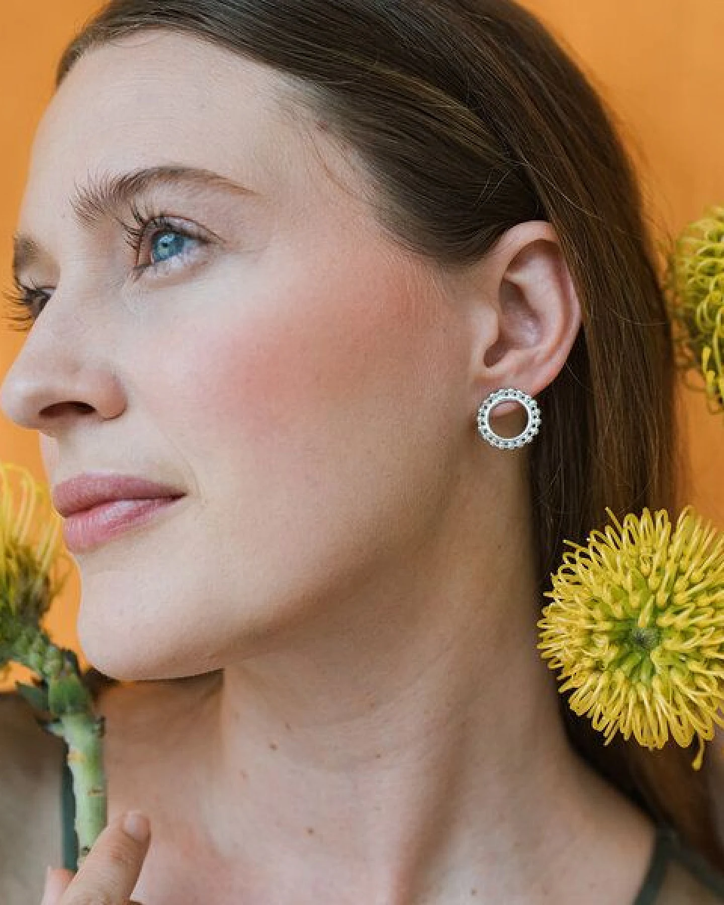 Frida Feeling Bhavani Ohrstecker, 2er Set (Kreis & Rechteck) – Ansicht 2