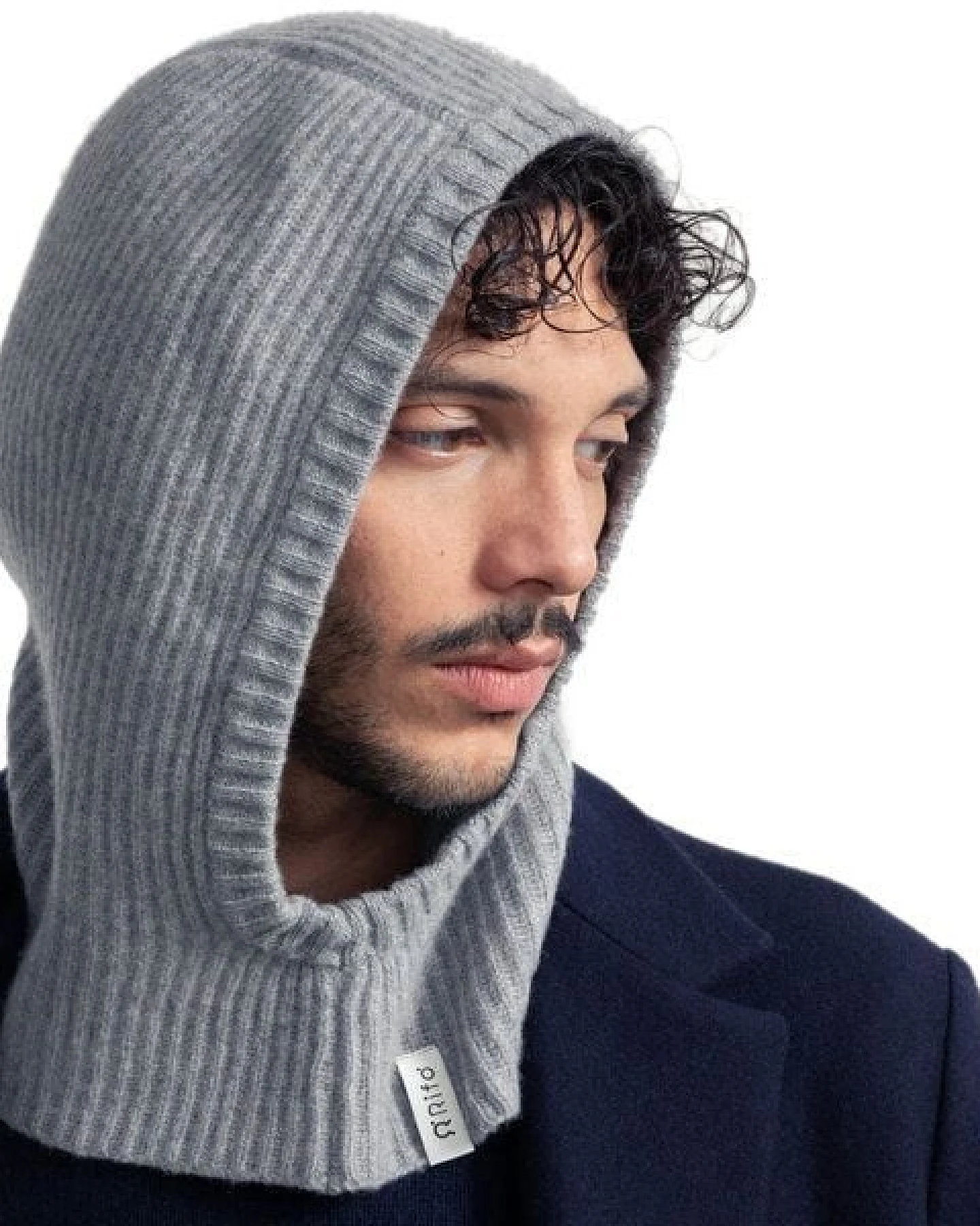 Rifò - Circular Fashion Made in Italy Kapuzenschal/ Balaclava aus Recycelter Kaschmirwolle – Ansicht 3