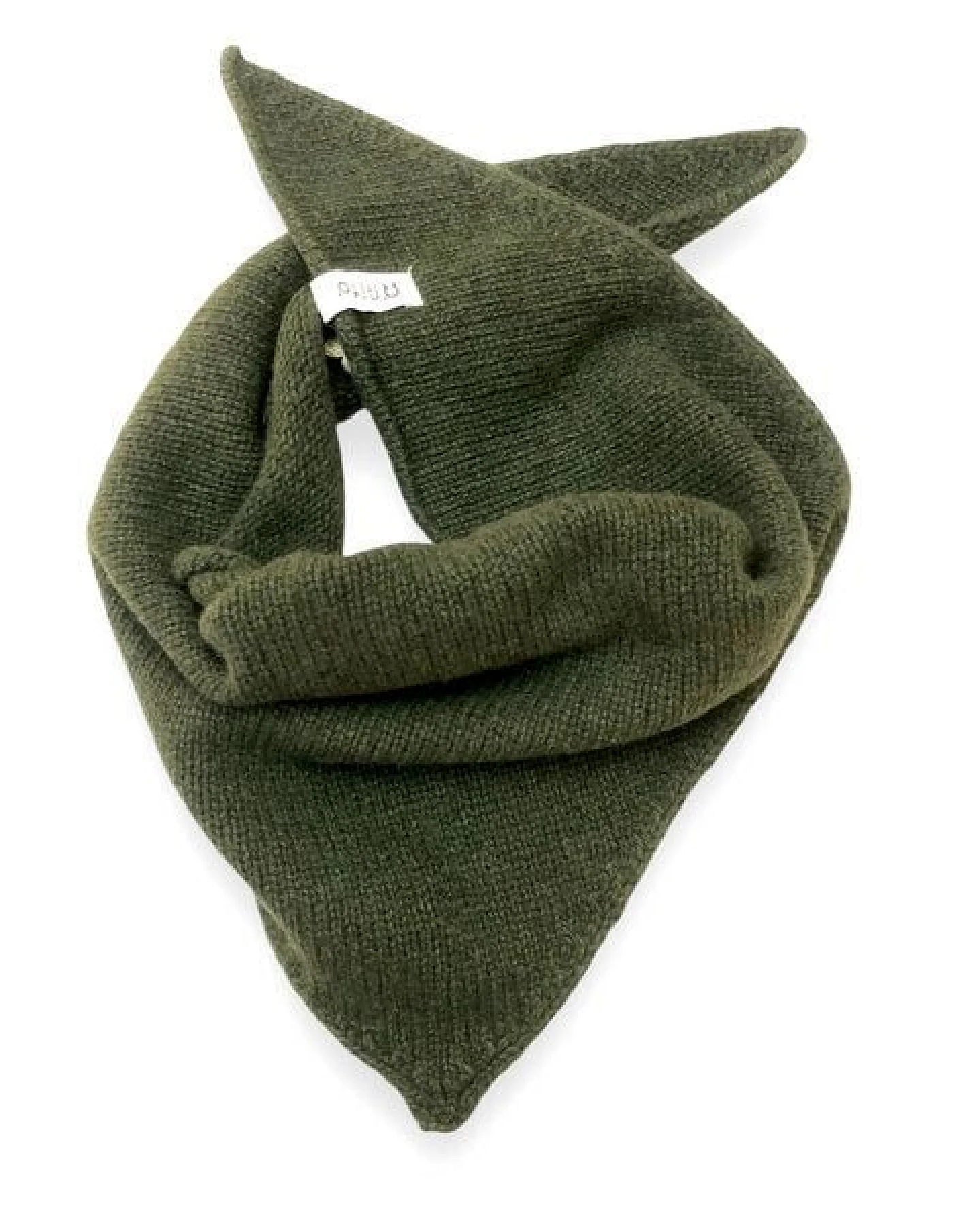 Rifò - Circular Fashion Made in Italy gestricktes Bandana/ Dreieckstuch Masha aus Recycelter Kaschmirwolle – Ansicht 3