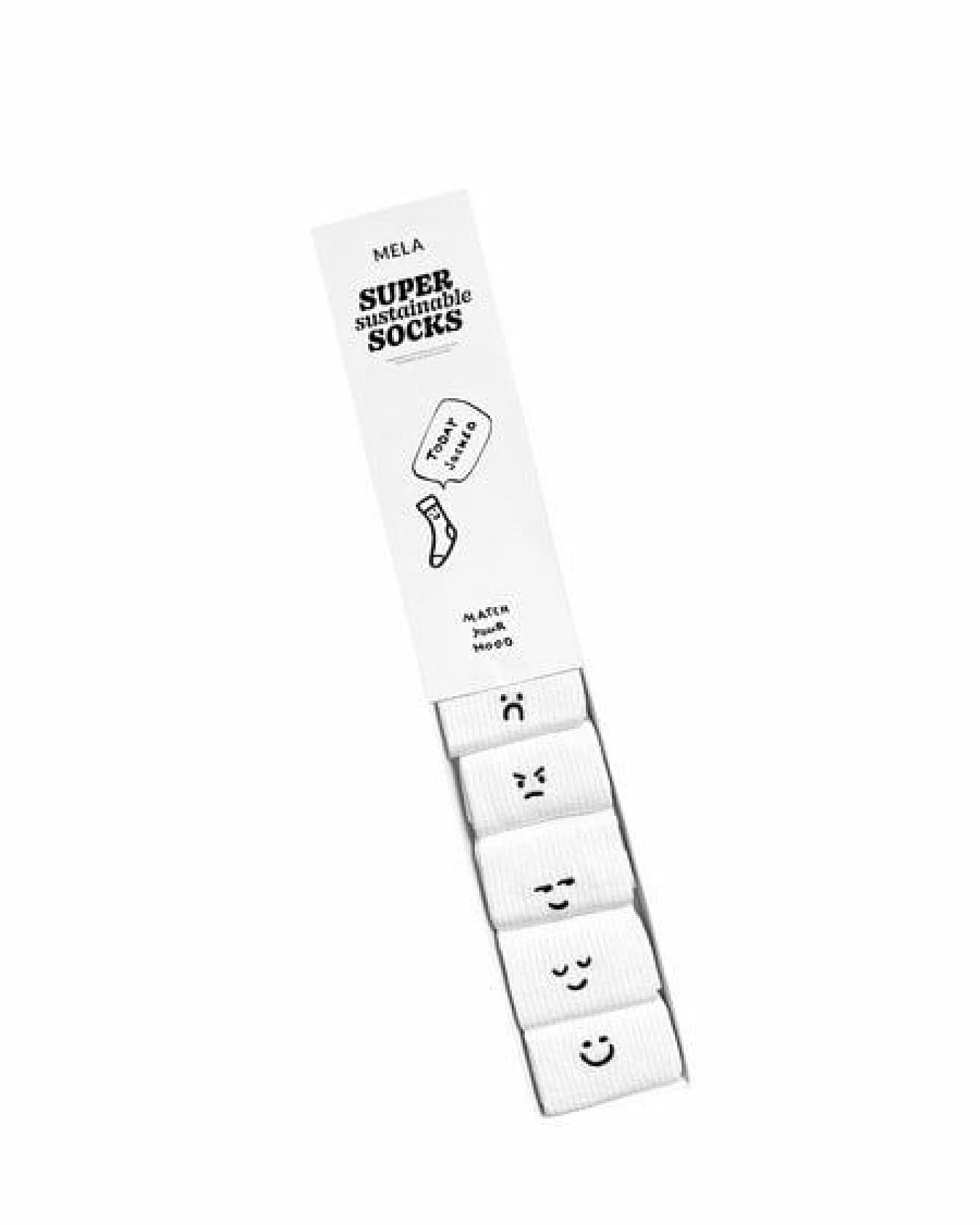 Gerippte Socken Stickerei 5er Pack – Ansicht 3