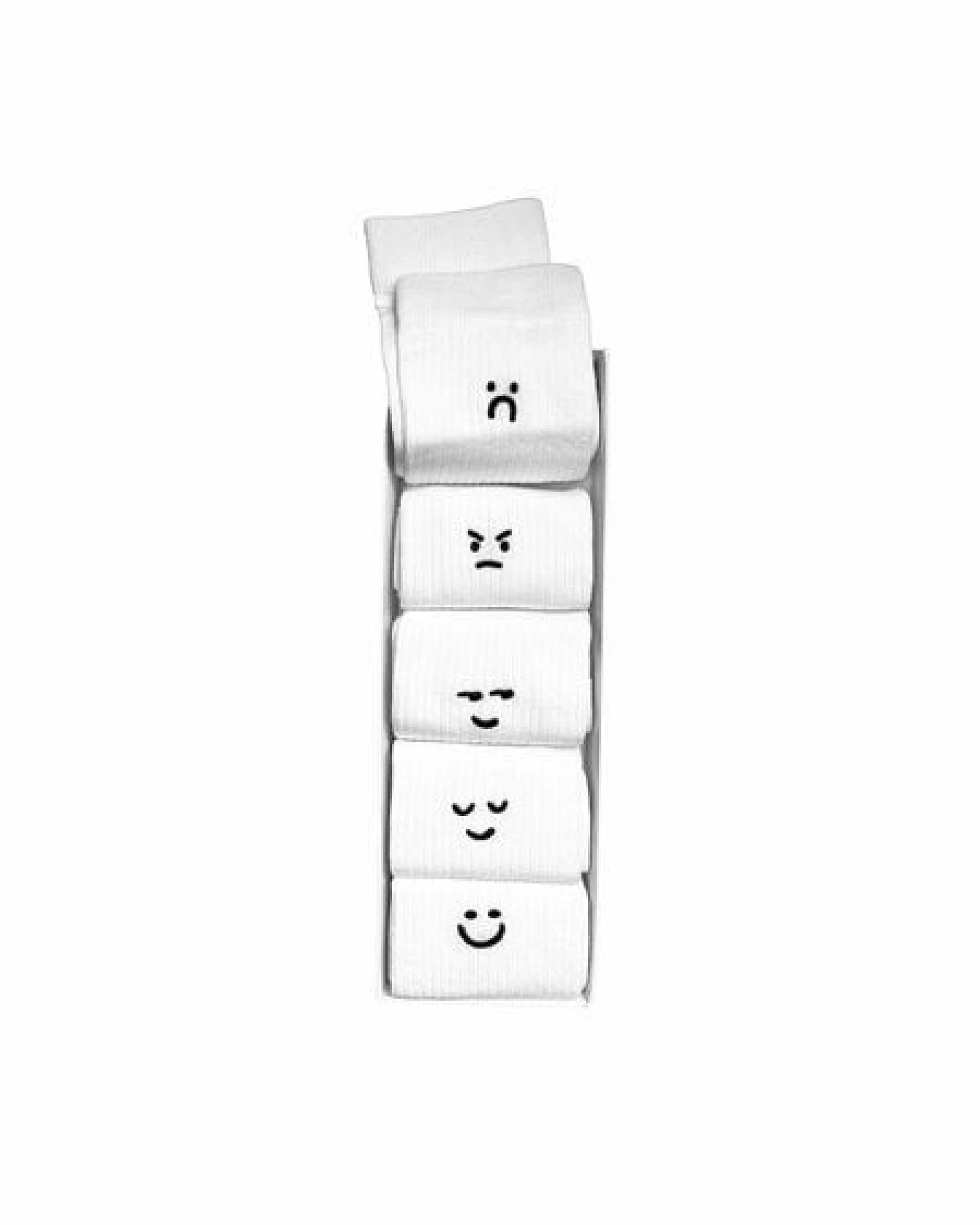 Gerippte Socken Stickerei 5er Pack – Ansicht 2