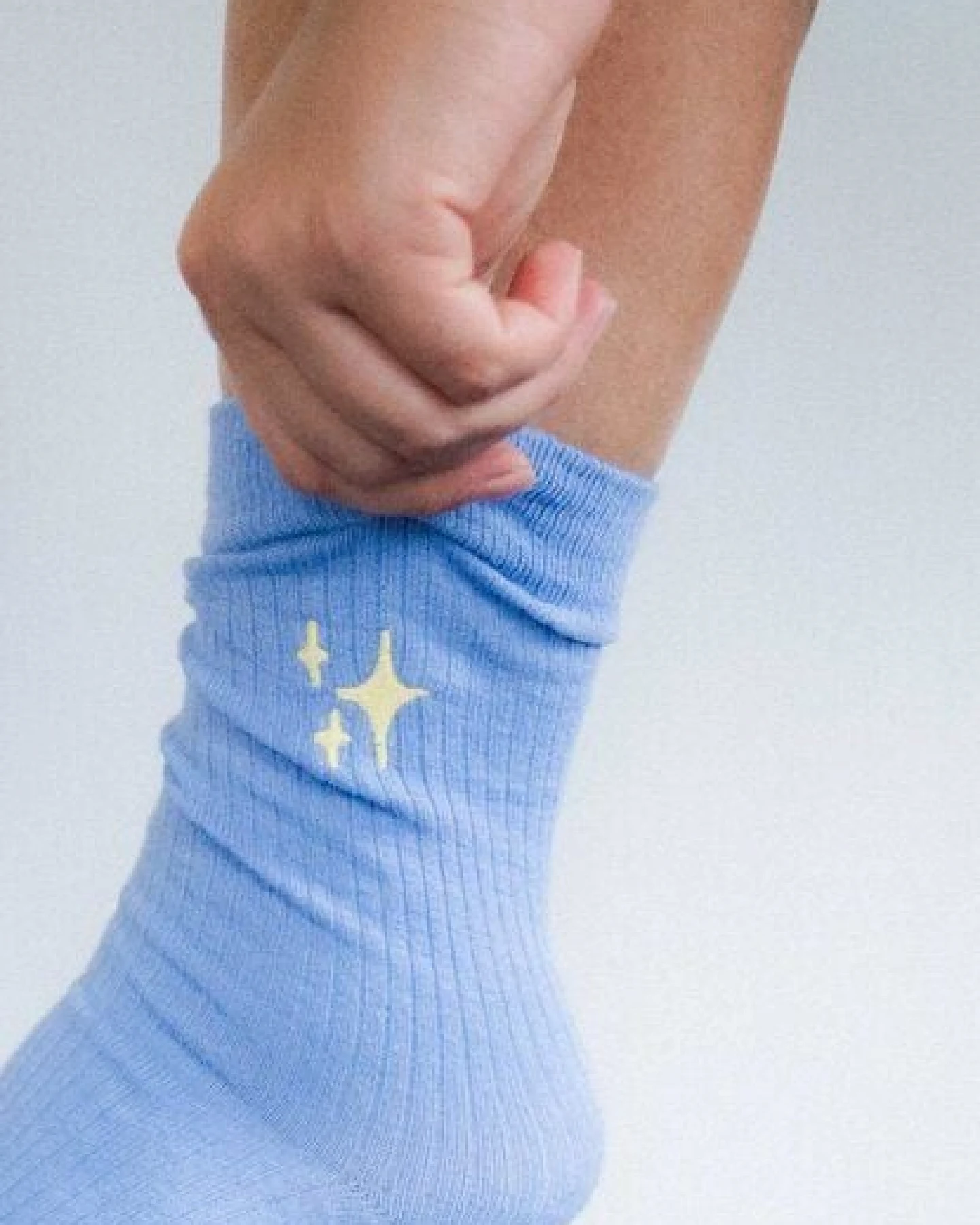 Gerippte Socken Stickerei 1er Pack – Ansicht 3