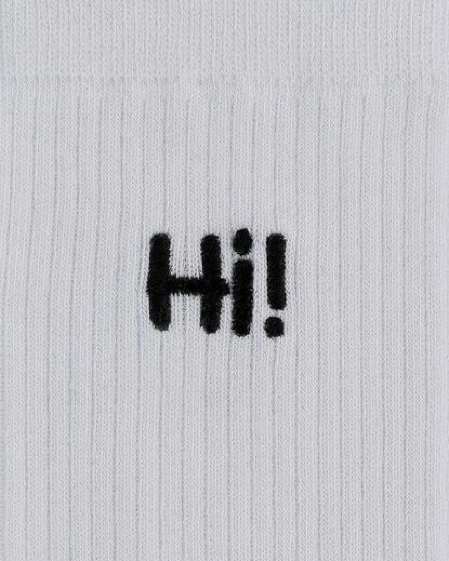 Gerippte Socken Stickerei 1er Pack – Ansicht 3