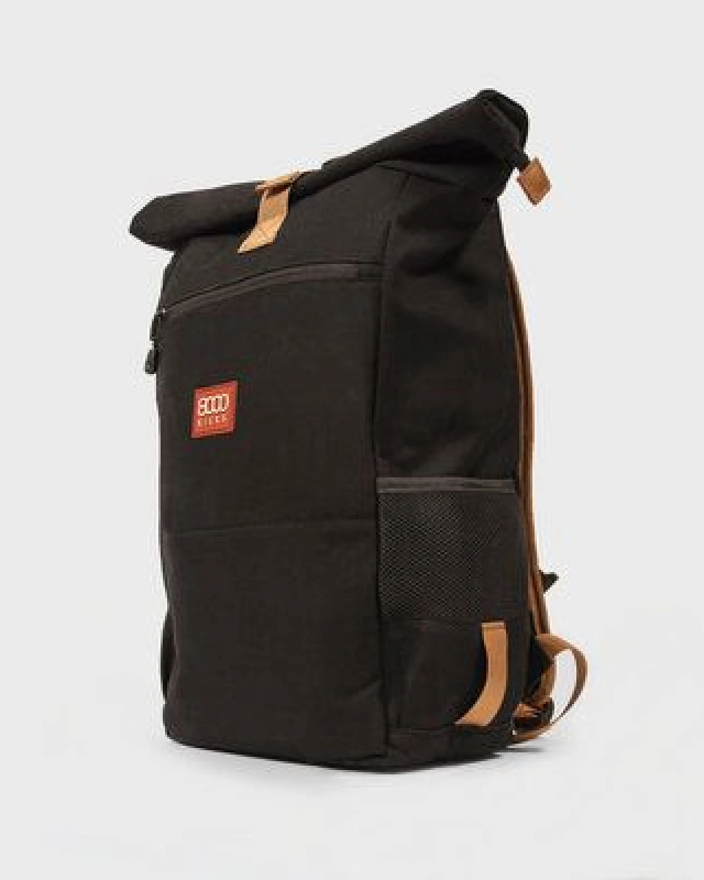 8000Kicks Alltagsrucksack aus Hanf – wetterfest und langlebig - Schwarz, Beige & Grün, Beige & Rot und Marineblau – Ansicht 2