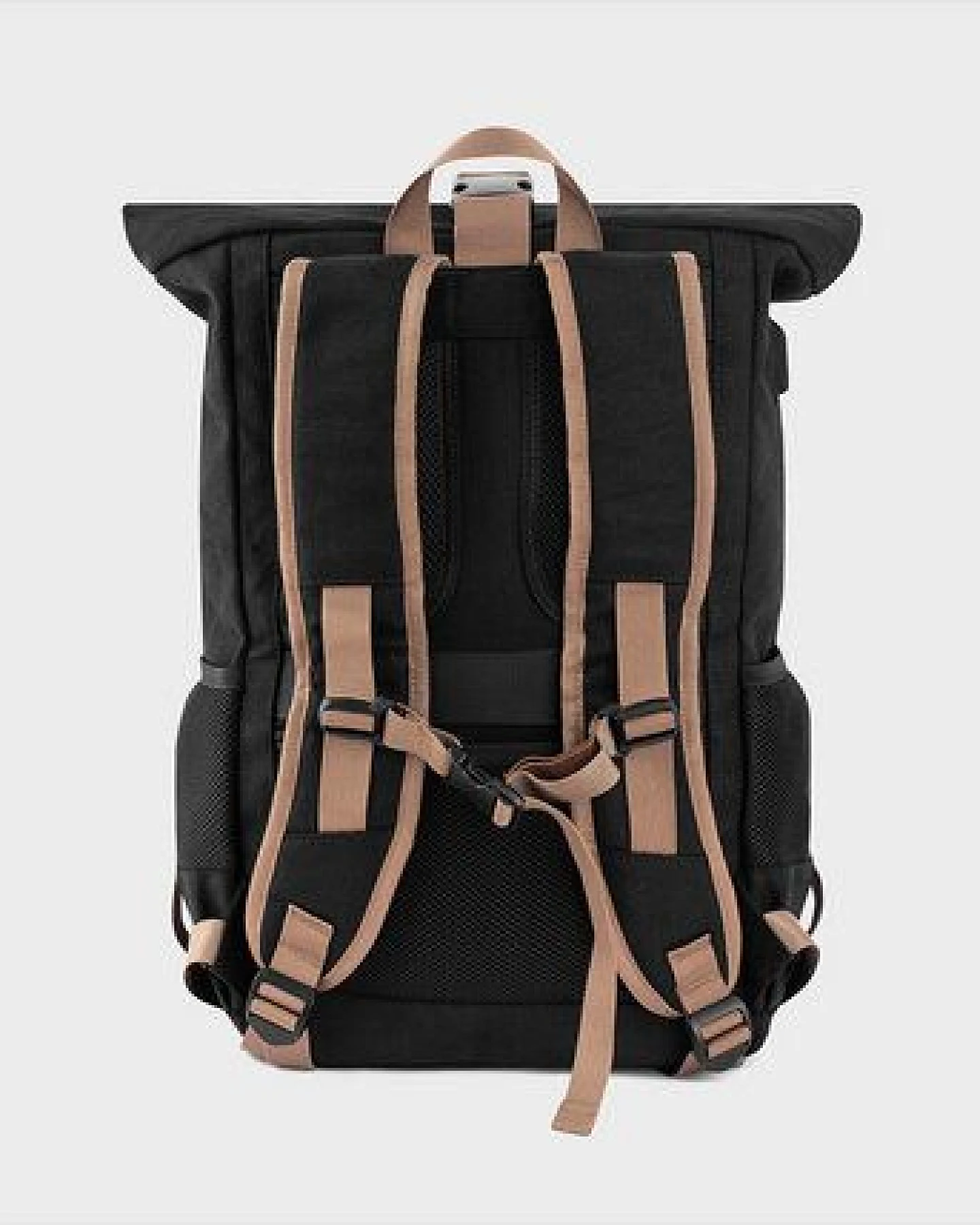 8000Kicks Alltagsrucksack aus Hanf – wetterfest und langlebig - Schwarz, Beige & Grün, Beige & Rot und Marineblau – Ansicht 4