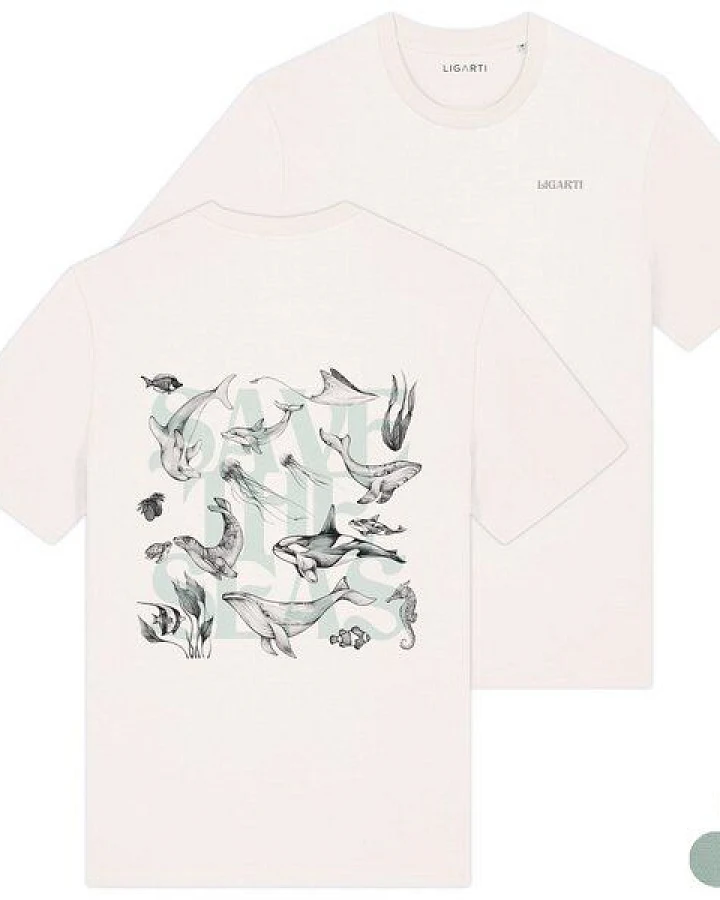 T-Shirt – Save The Seas – LIGARTI Tiermanufaktur