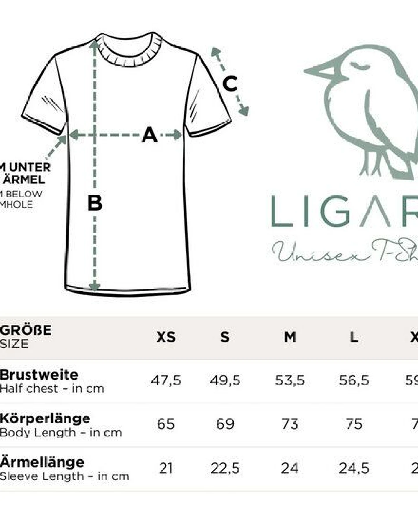 Besticktes T-Shirt – Wollke das Schaf – LIGARTI Tiermanufaktur – Ansicht 2