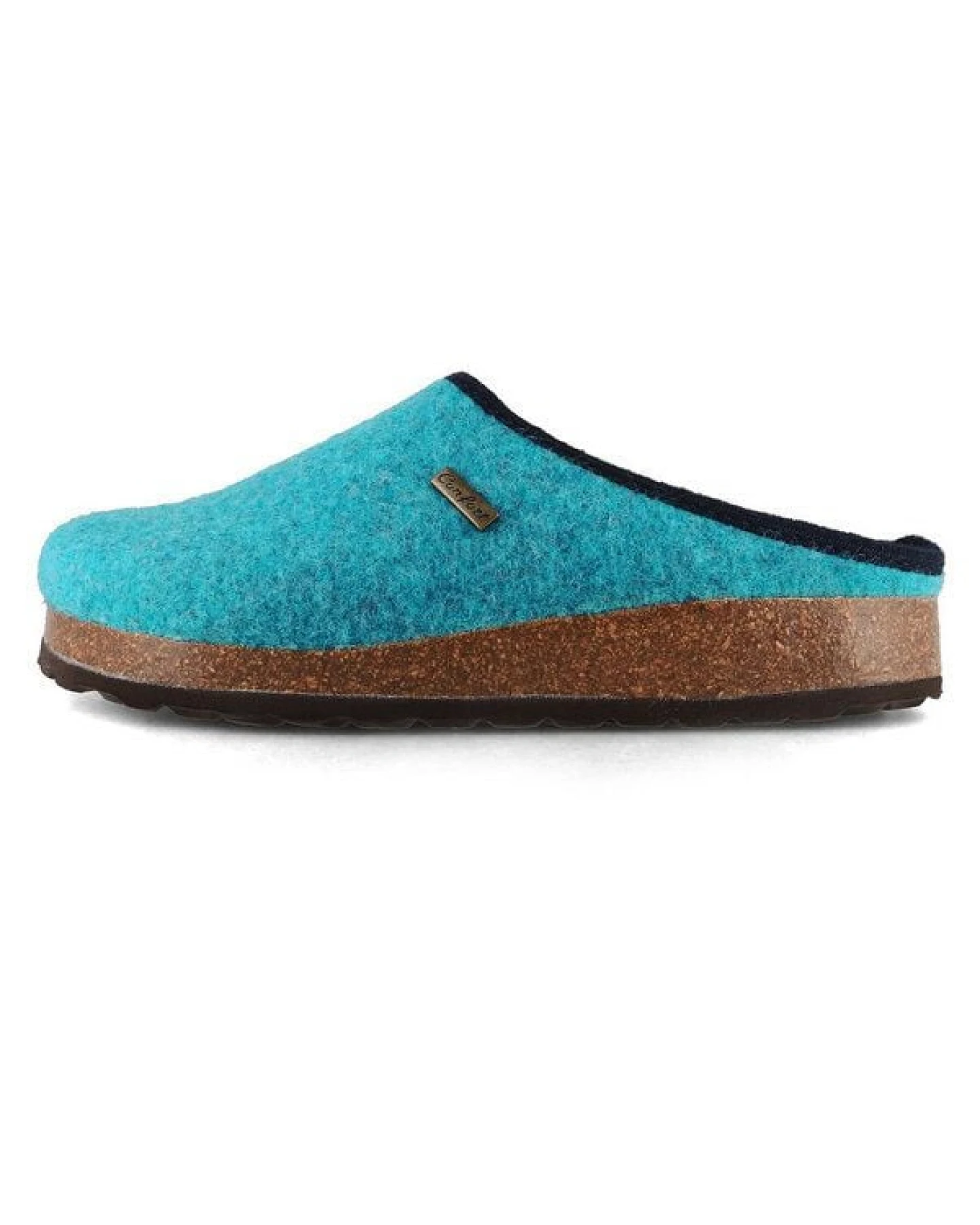 Tuffeln Vegane Hausschuhe im Tiroler Clogs Design - Unisex Filzpantoffeln mit Korkfußbett – Ansicht 4