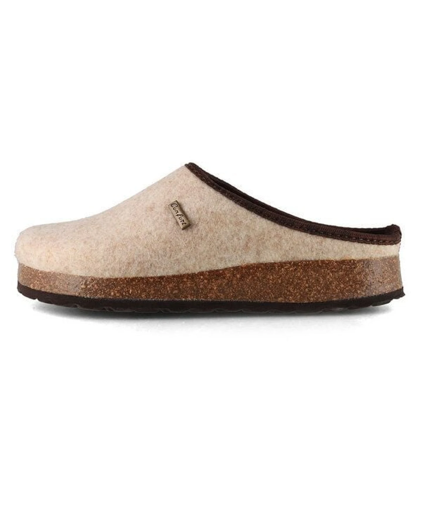 Tuffeln Vegane Hausschuhe im Tiroler Clogs Design - Unisex Filzpantoffeln mit Korkfußbett – Ansicht 4