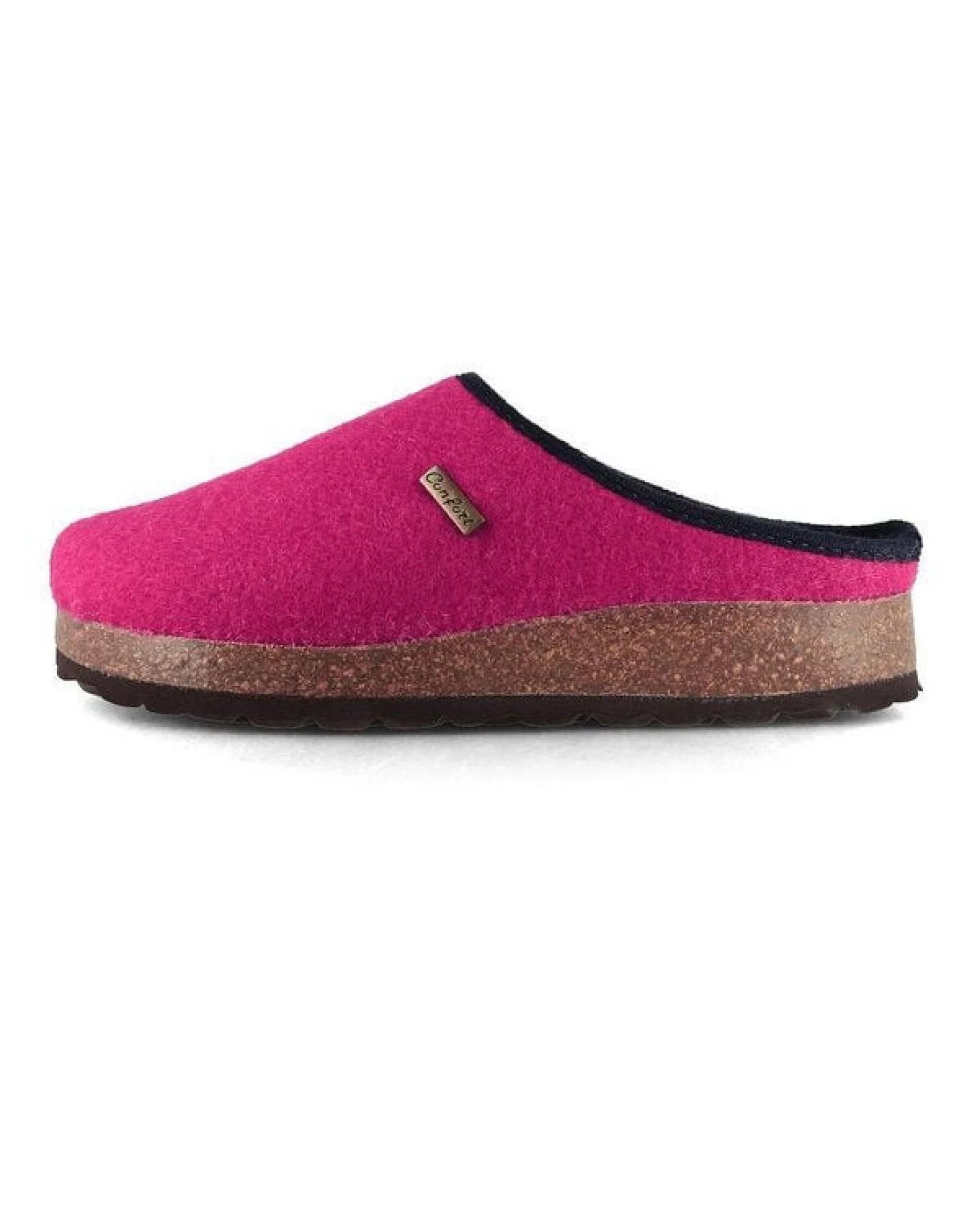 Tuffeln Vegane Hausschuhe im Tiroler Clogs Design - Unisex Filzpantoffeln mit Korkfußbett – Ansicht 4