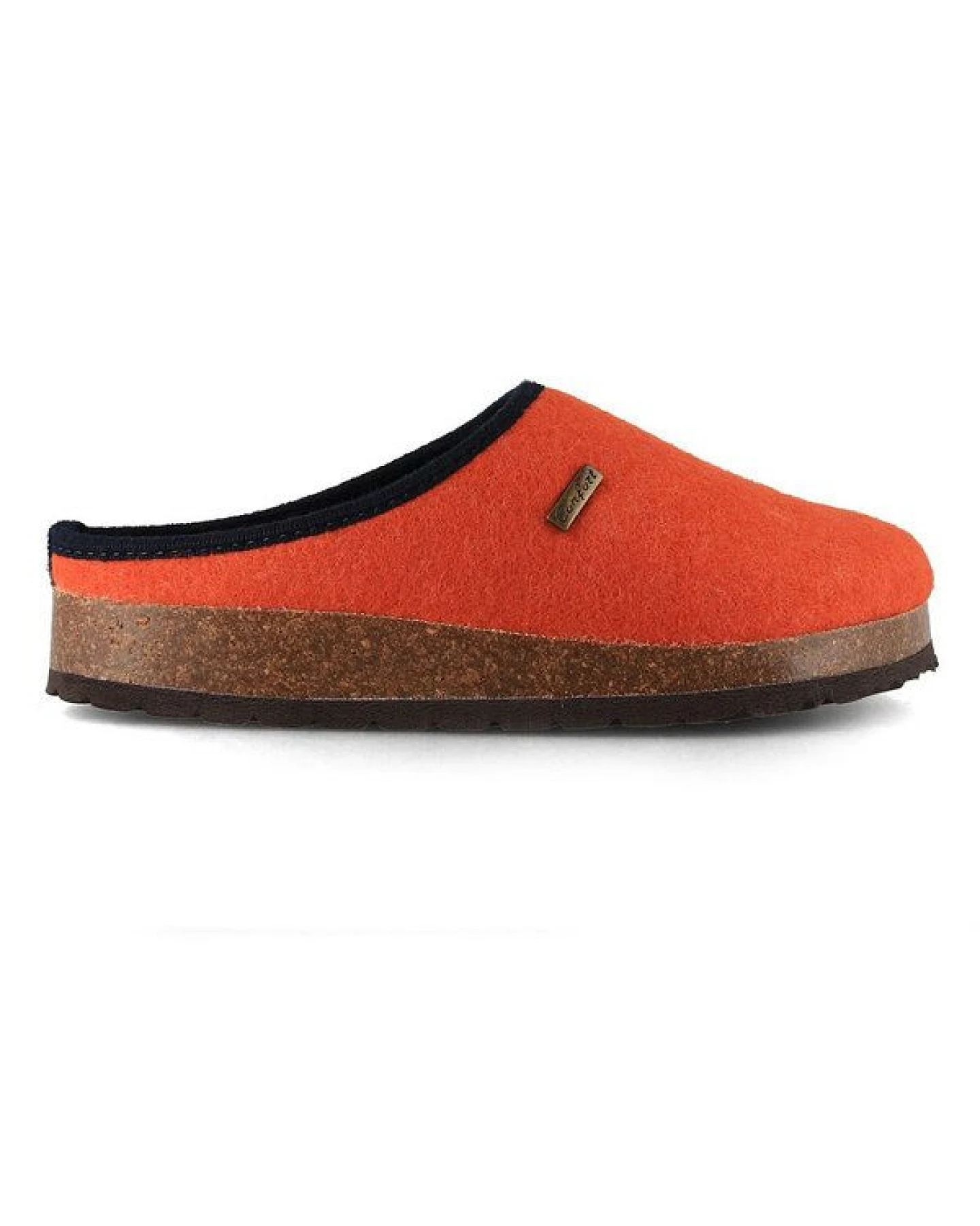 Tuffeln Vegane Hausschuhe im Tiroler Clogs Design - Unisex Filzpantoffeln mit Korkfußbett – Ansicht 3