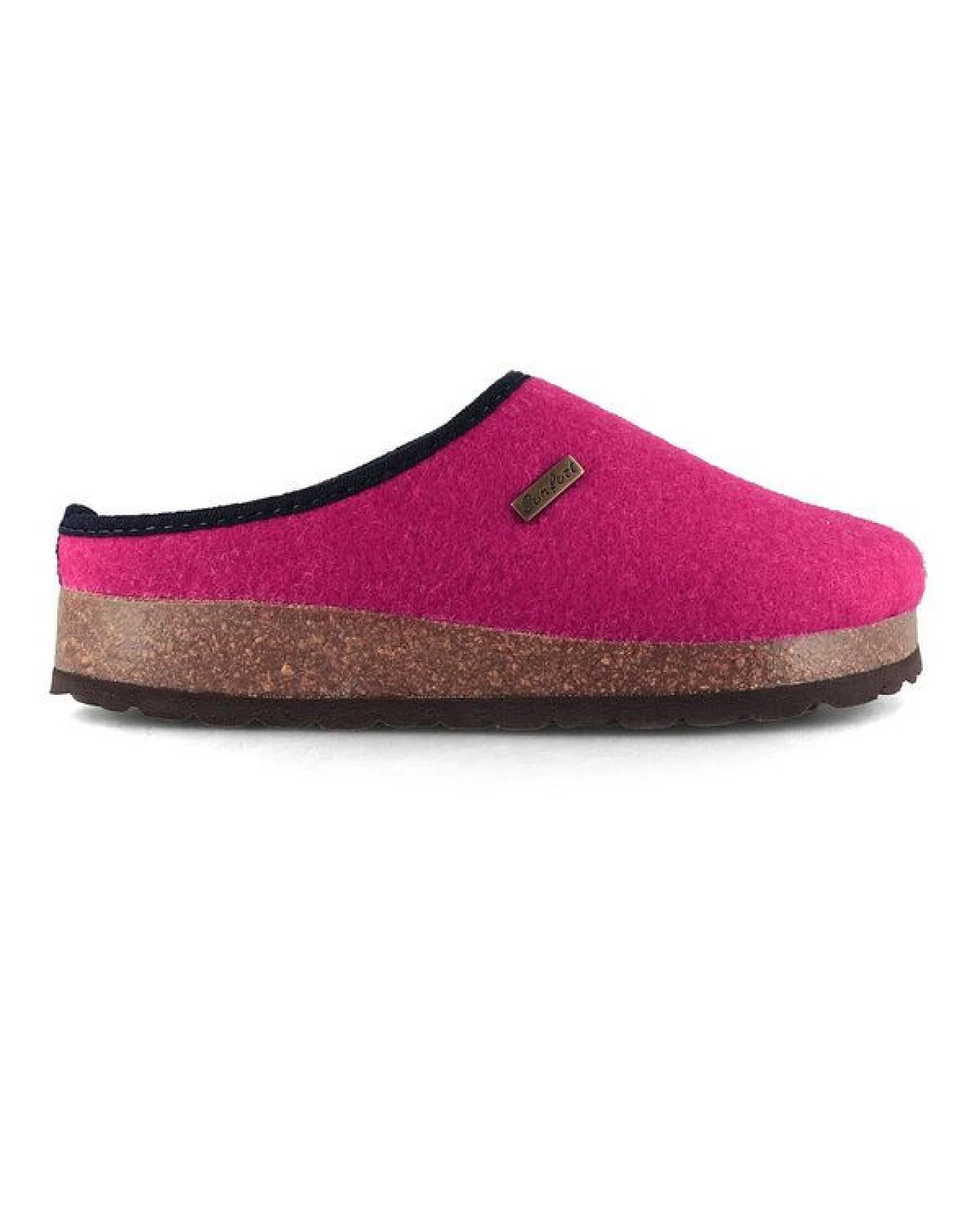 Tuffeln Vegane Hausschuhe im Tiroler Clogs Design - Unisex Filzpantoffeln mit Korkfußbett – Ansicht 3
