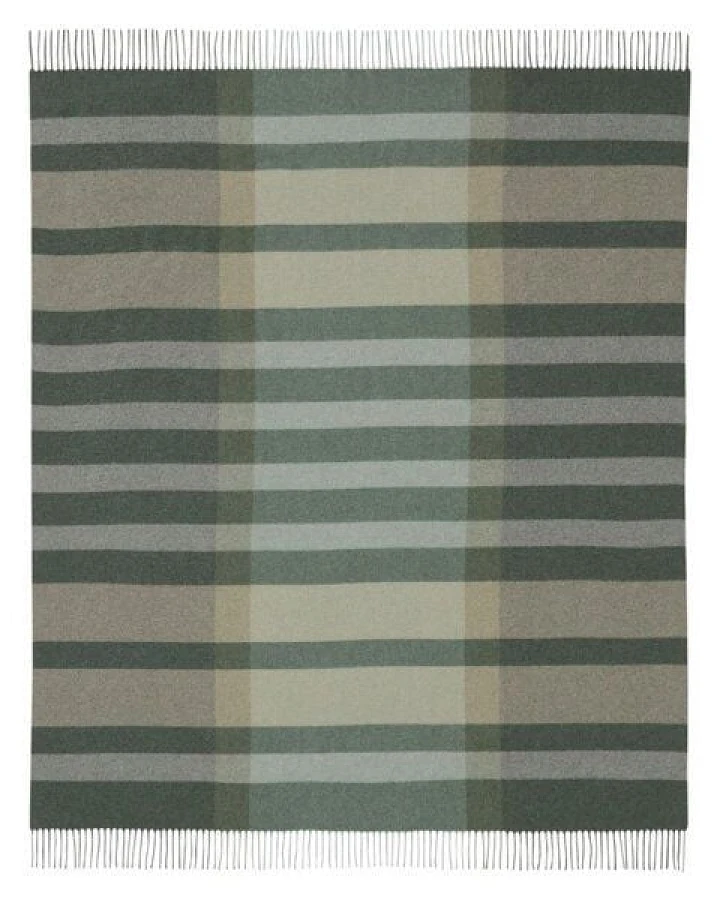 biederlack Plaid Wohndecke Charming Wolle-Kaschmir-Mix tolle Strip Farben