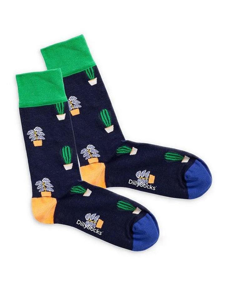 DillySocks Socken Green Thumb aus Biobaumwoll-Mix
