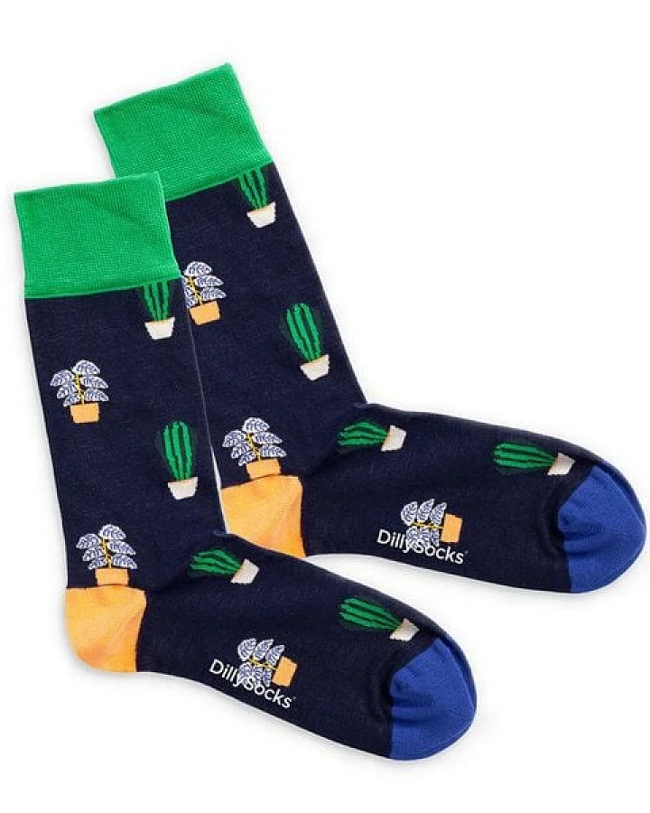 DillySocks Socken Green Thumb aus Biobaumwoll-Mix