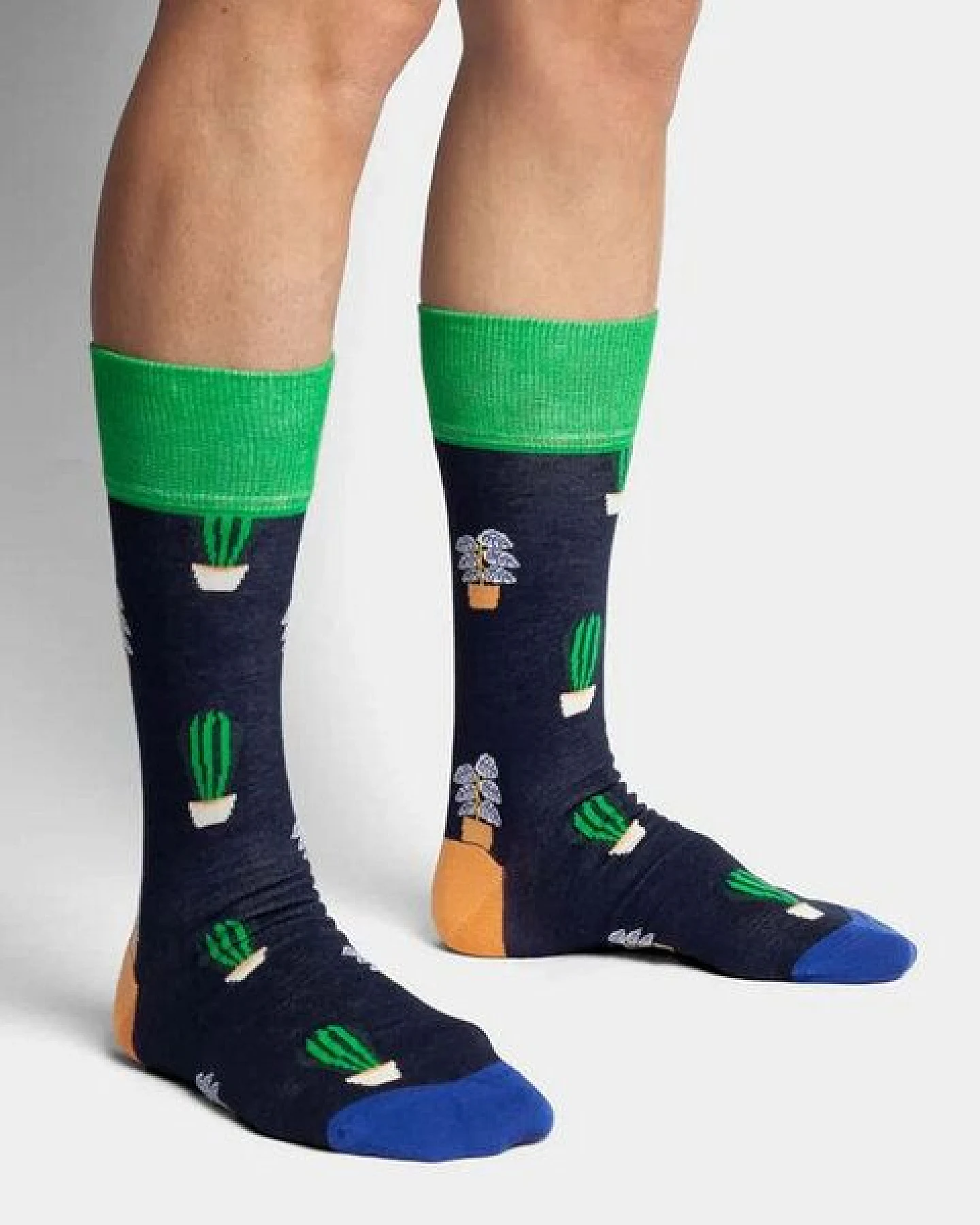 DillySocks Socken Green Thumb aus Biobaumwoll-Mix – Ansicht 2
