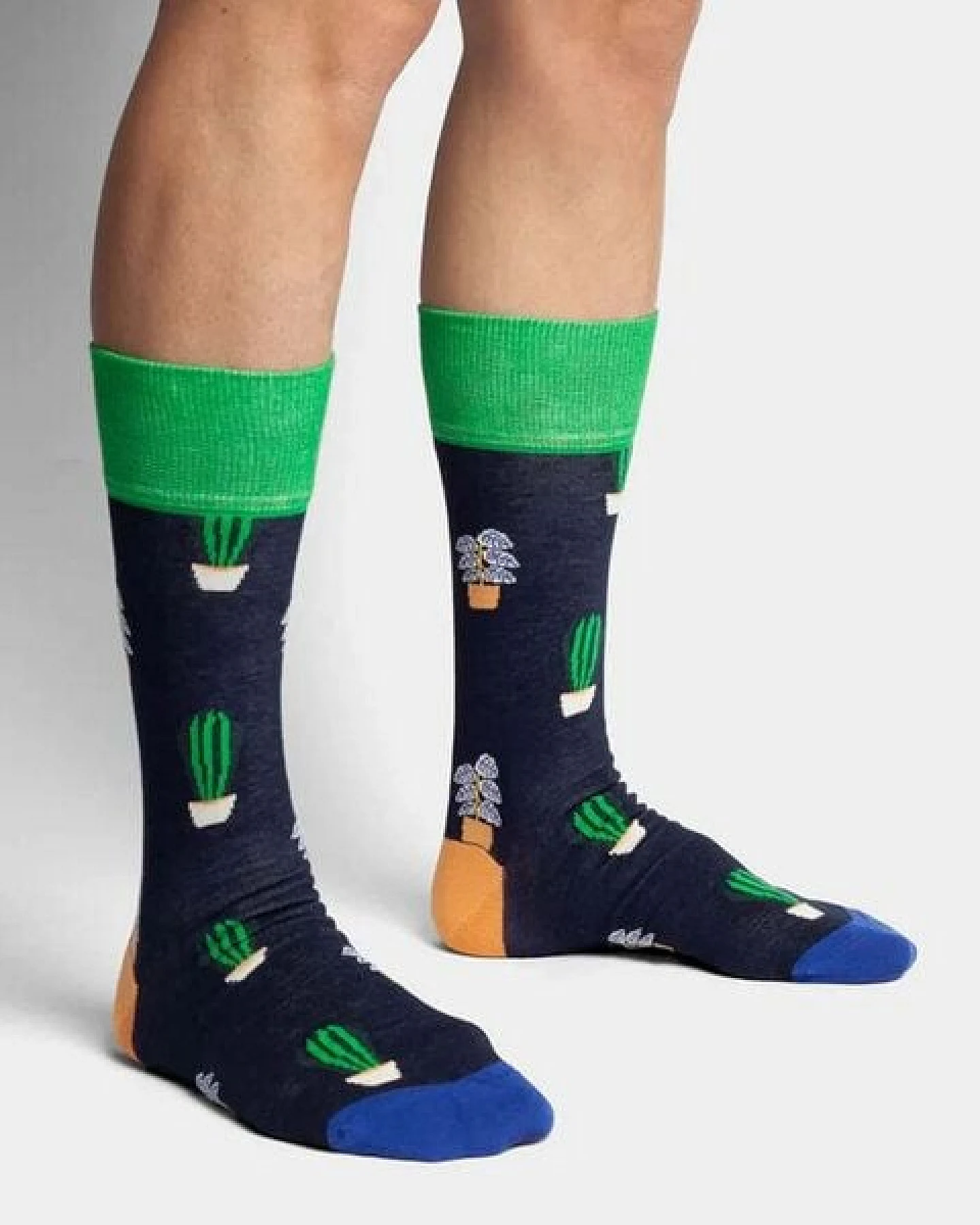 DillySocks Socken Green Thumb aus Biobaumwoll-Mix – Ansicht 2