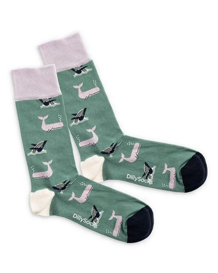 DillySocks Socken Whale Party aus Biobaumwoll-Mix