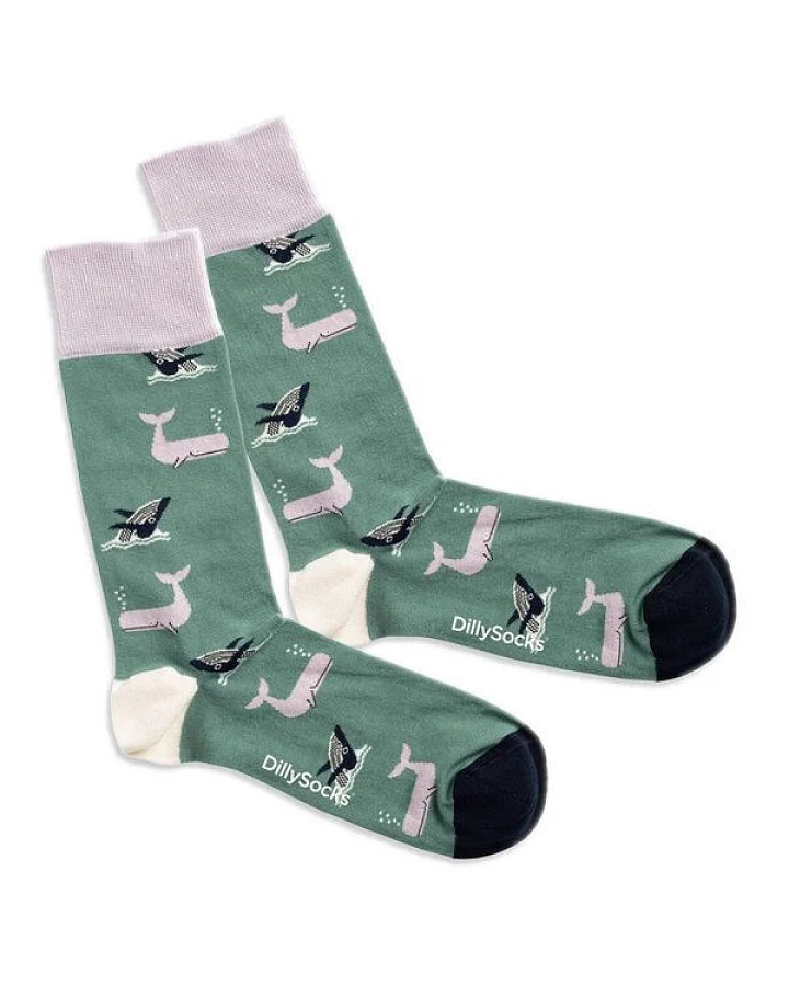 DillySocks Socken Whale Party aus Biobaumwoll-Mix