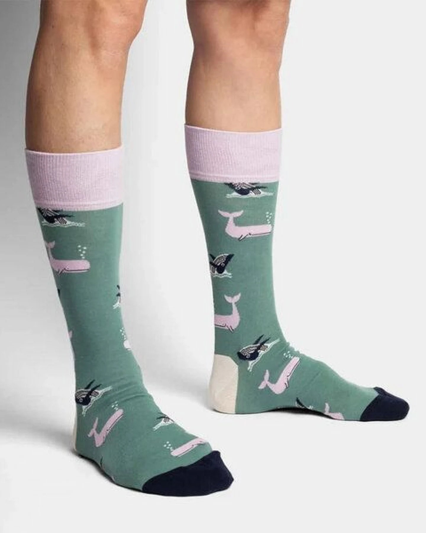 DillySocks Socken Whale Party aus Biobaumwoll-Mix – Ansicht 2