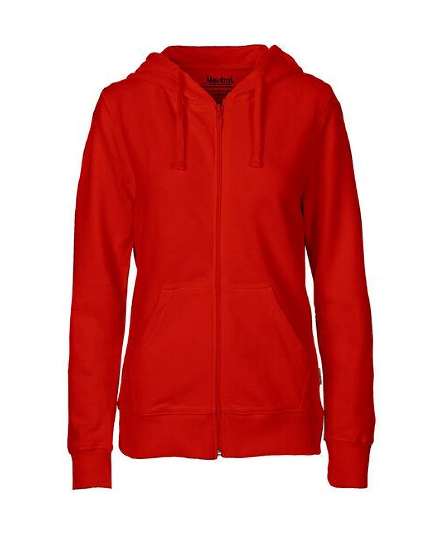HANDGEDRUCKT "Wilde Wiese" Frauen Zip-HOODY aus reiner Biobaumwolle (kbA) – Ansicht 2