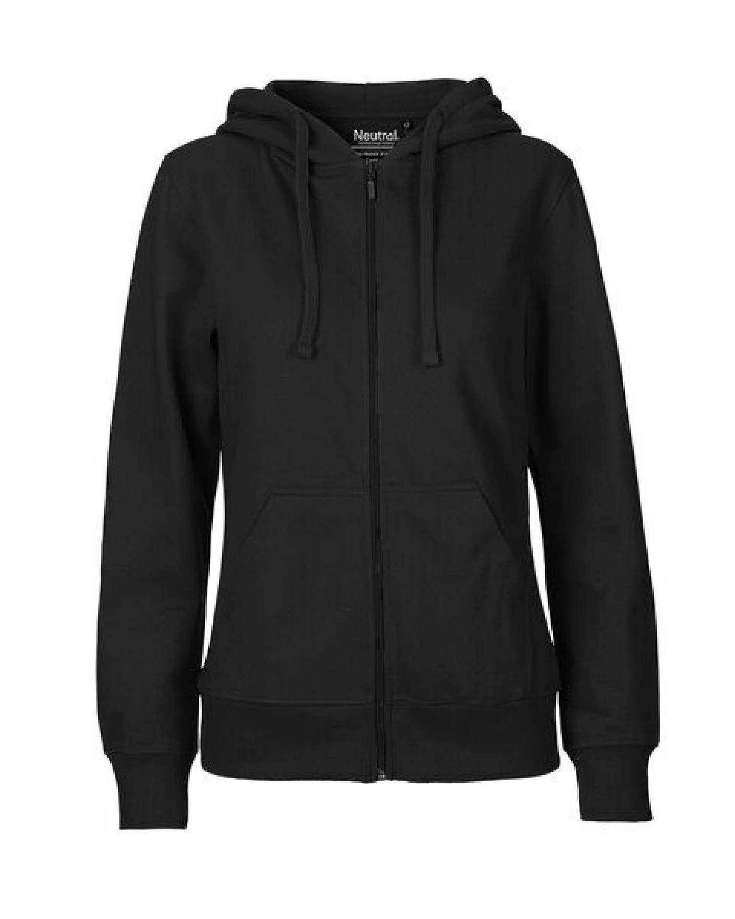 HANDGEDRUCKT "Wilde Wiese" Frauen Zip-HOODY aus reiner Biobaumwolle (kbA) – Ansicht 2