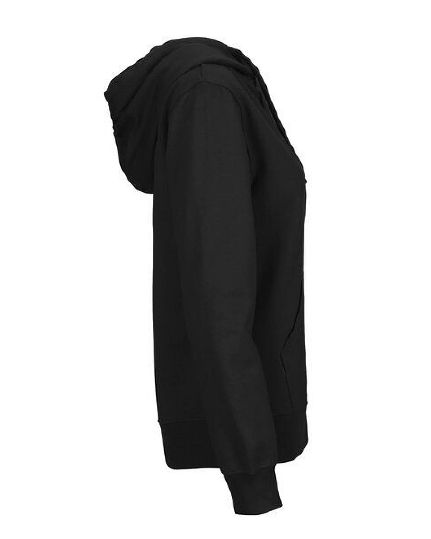 HANDGEDRUCKT "Wilde Wiese" Frauen Zip-HOODY aus reiner Biobaumwolle (kbA) – Ansicht 3