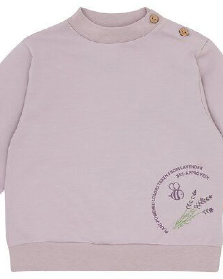 loud + proud Babys & Kinder Sweatshirt mit Pflanzenfarben gefärbt, GOTS zertifiziert