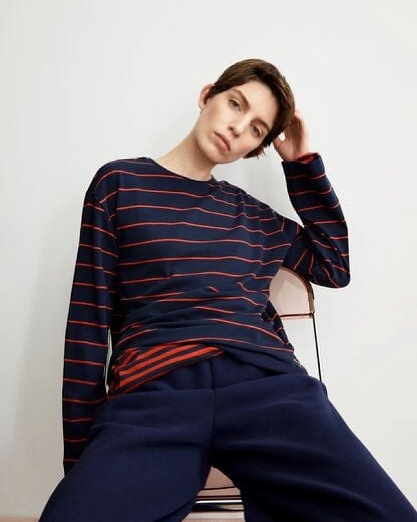 ARMEDANGELS MARYNAA FINE STRIPE Damen Longsleeve aus Bio-Baumwoll Mix – Ansicht 4