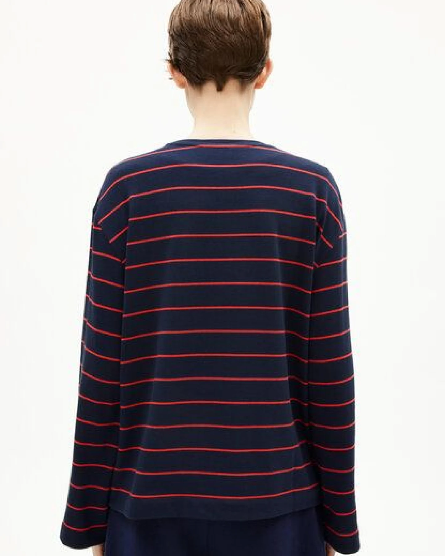 ARMEDANGELS MARYNAA FINE STRIPE Damen Longsleeve aus Bio-Baumwoll Mix – Ansicht 2