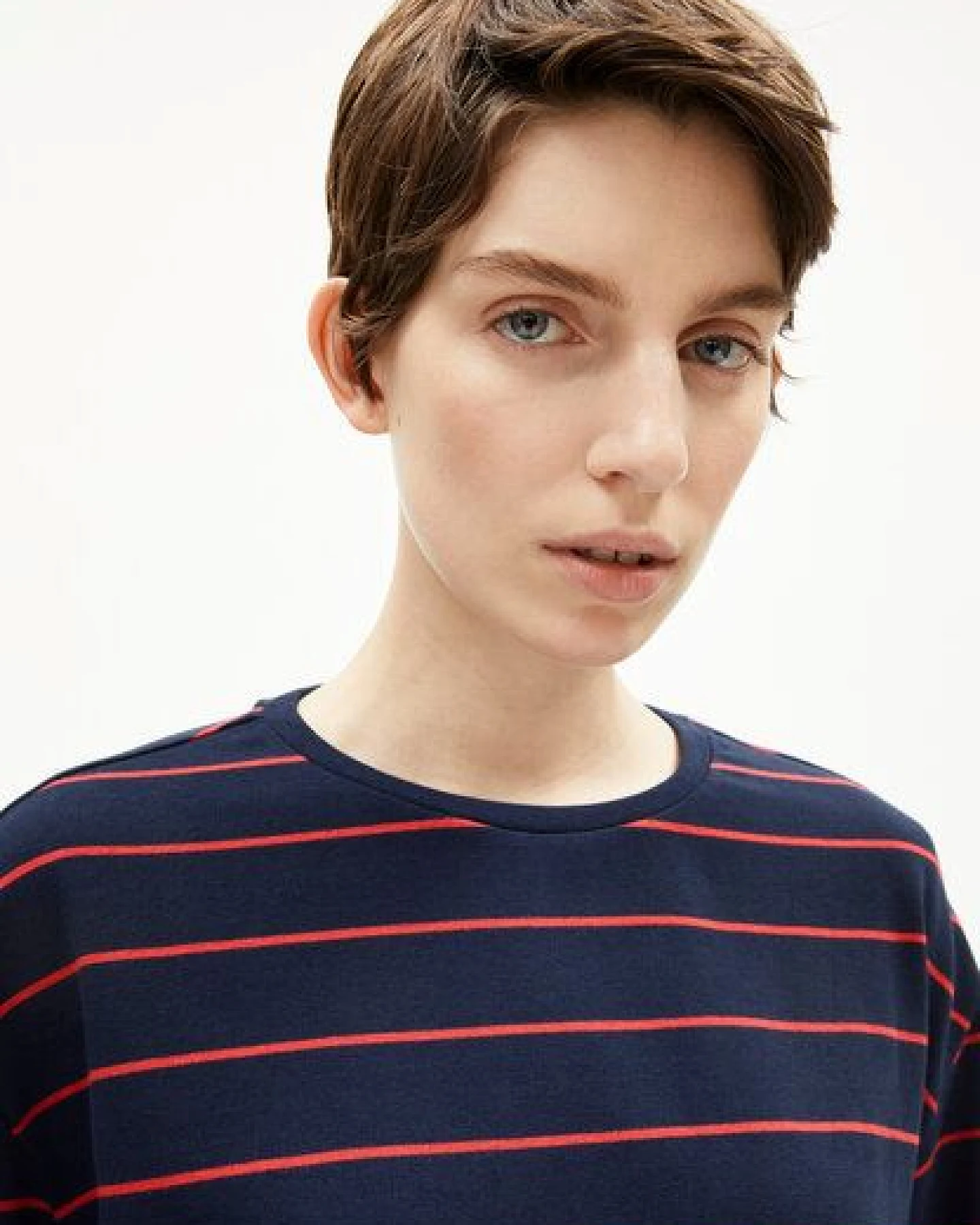 ARMEDANGELS MARYNAA FINE STRIPE Damen Longsleeve aus Bio-Baumwoll Mix – Ansicht 3