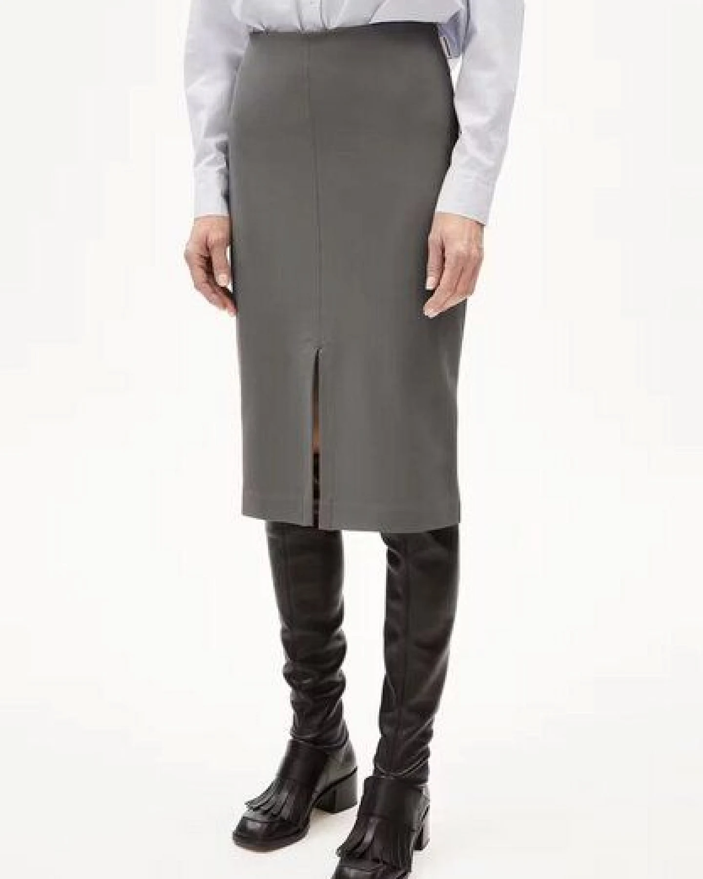 ARMEDANGELS MEDITAA Damen Jerseyrock aus LENZING ECOVERO Viskose Mix – Ansicht 2