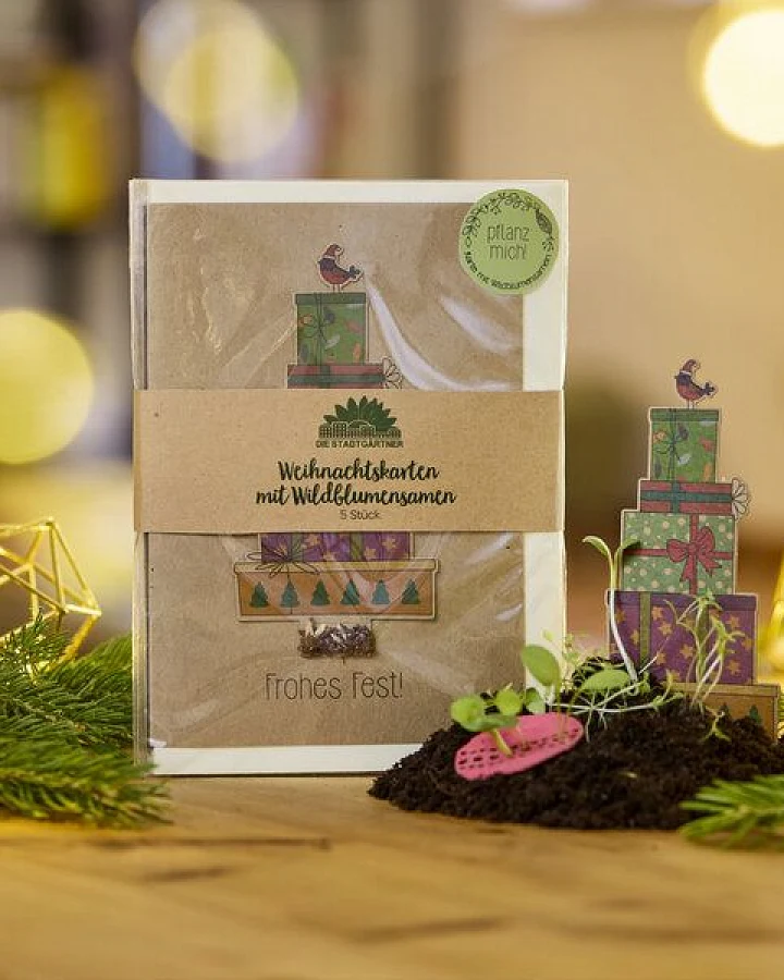 Die Stadtgärtner Weihnachtskarten Grußkarten Set I Außergewöhnliche Karten für Weihnachten und deine Weihnachtsgrüße