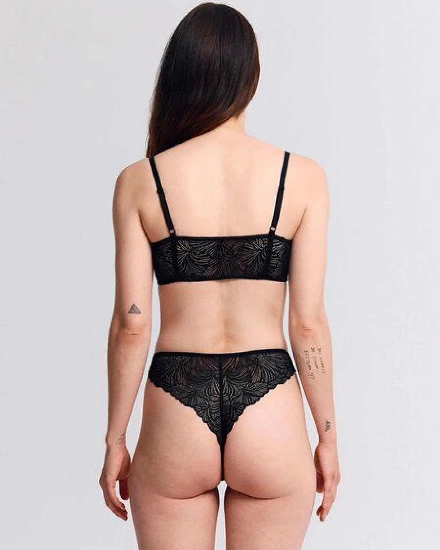 erlich textil Fluid Lace bügelloser Bandeau Bralette mit Spitze, made in Europe – Ansicht 4