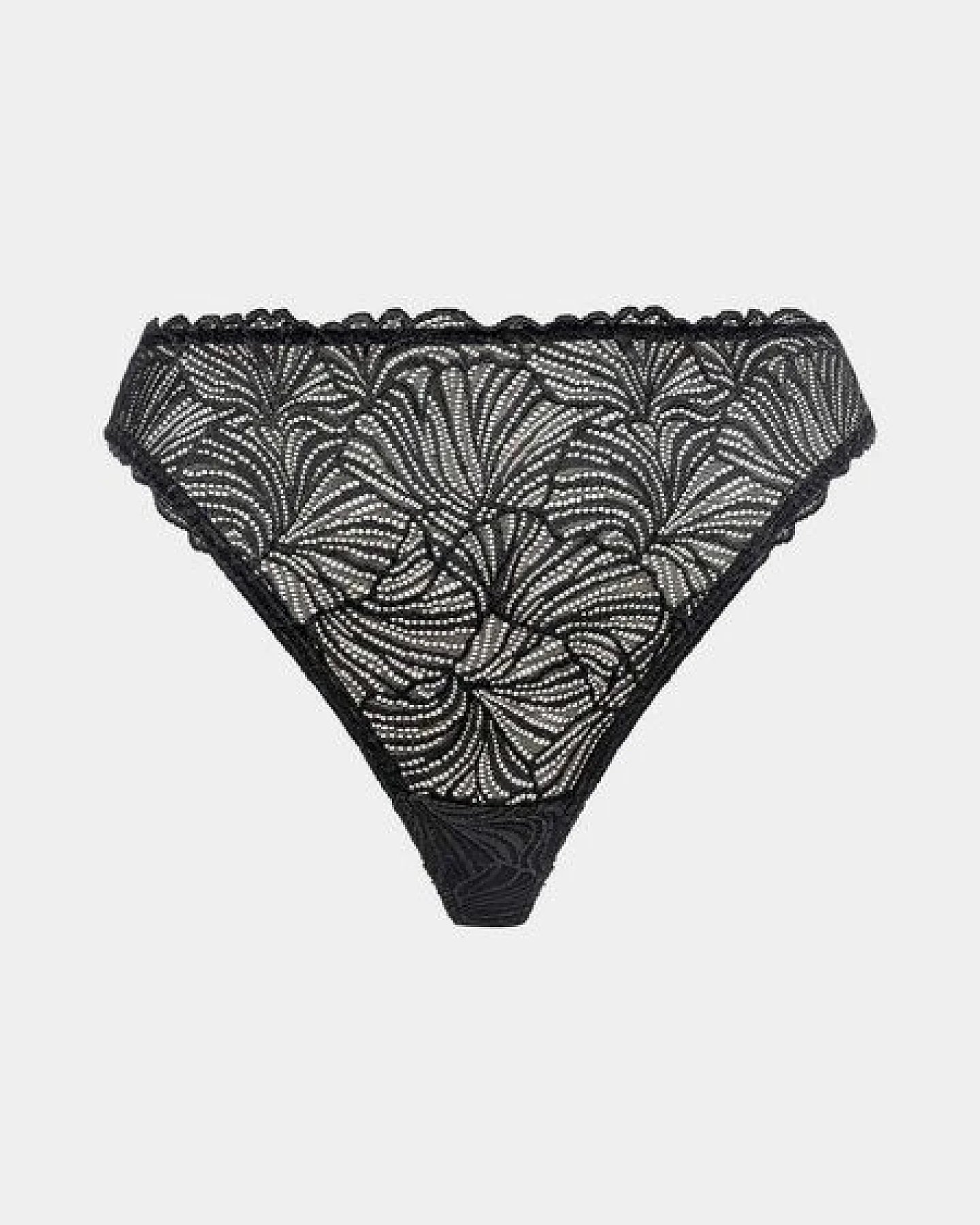 erlich textil Fluid Lace High Waist Brazil String mit Spitze, made in Europe – Ansicht 2