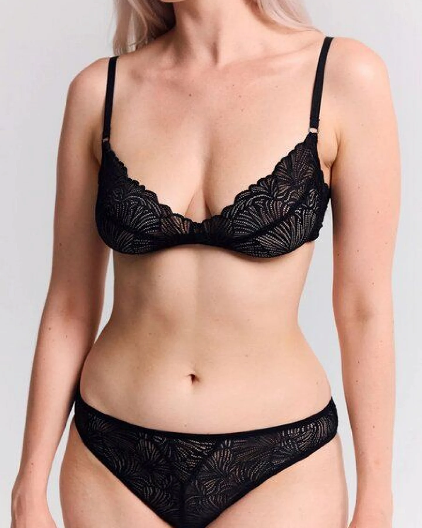 erlich textil Fluid Lace Slip mit Spitze, made in Europe – Ansicht 4