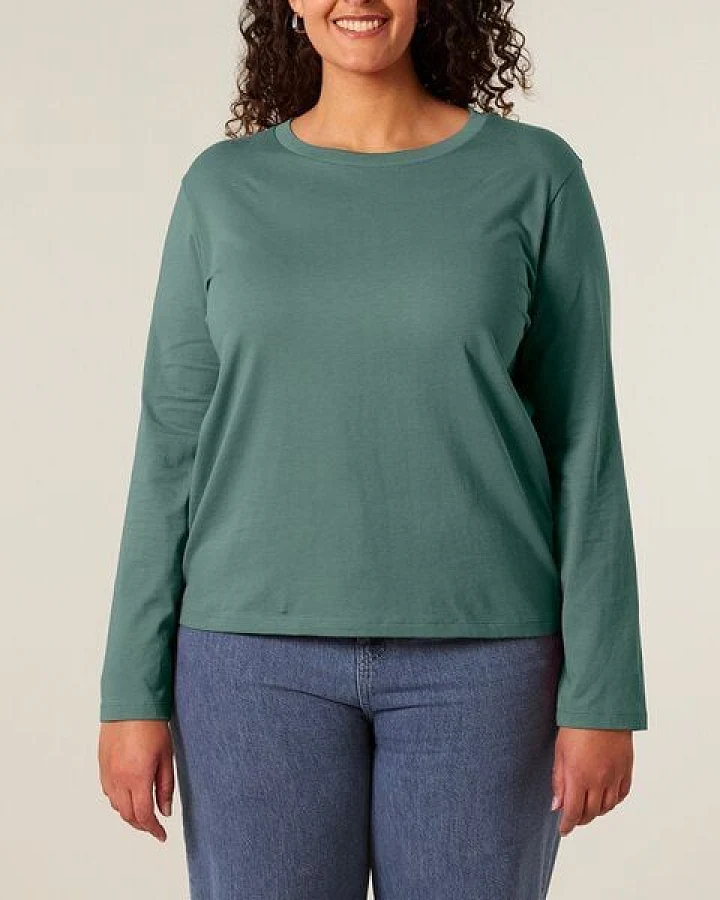 YTWOO Basic Damen Langarmshirt aus 100% Biobaumwolle
